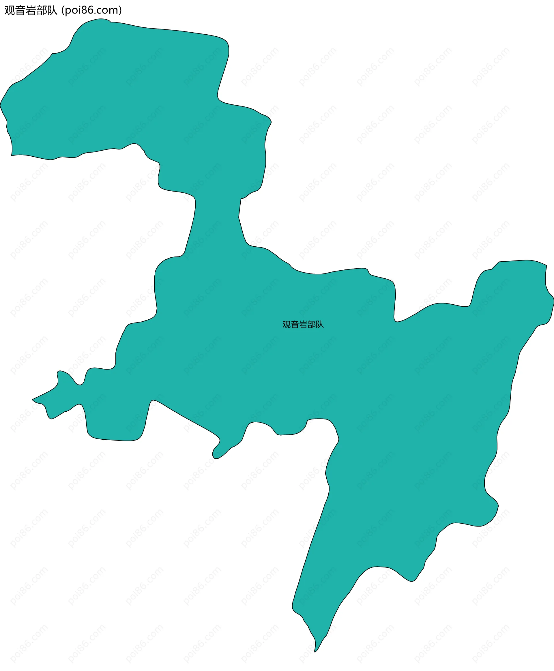 观音岩部队边界地图