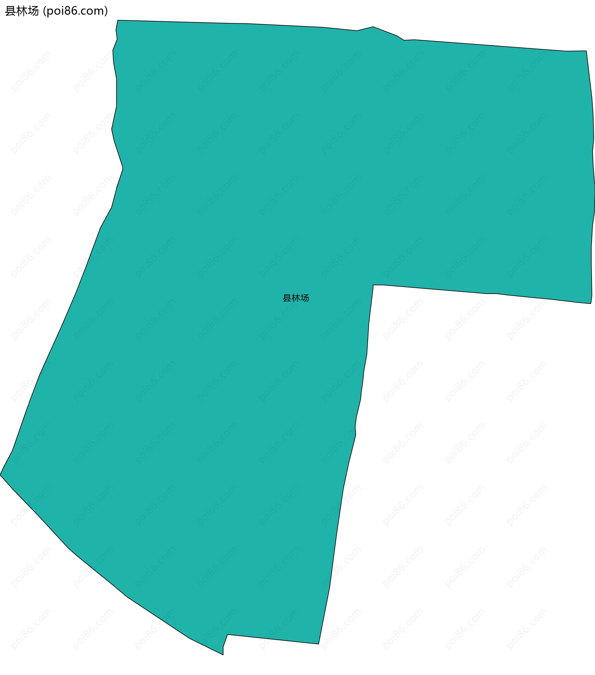 县林场边界地图