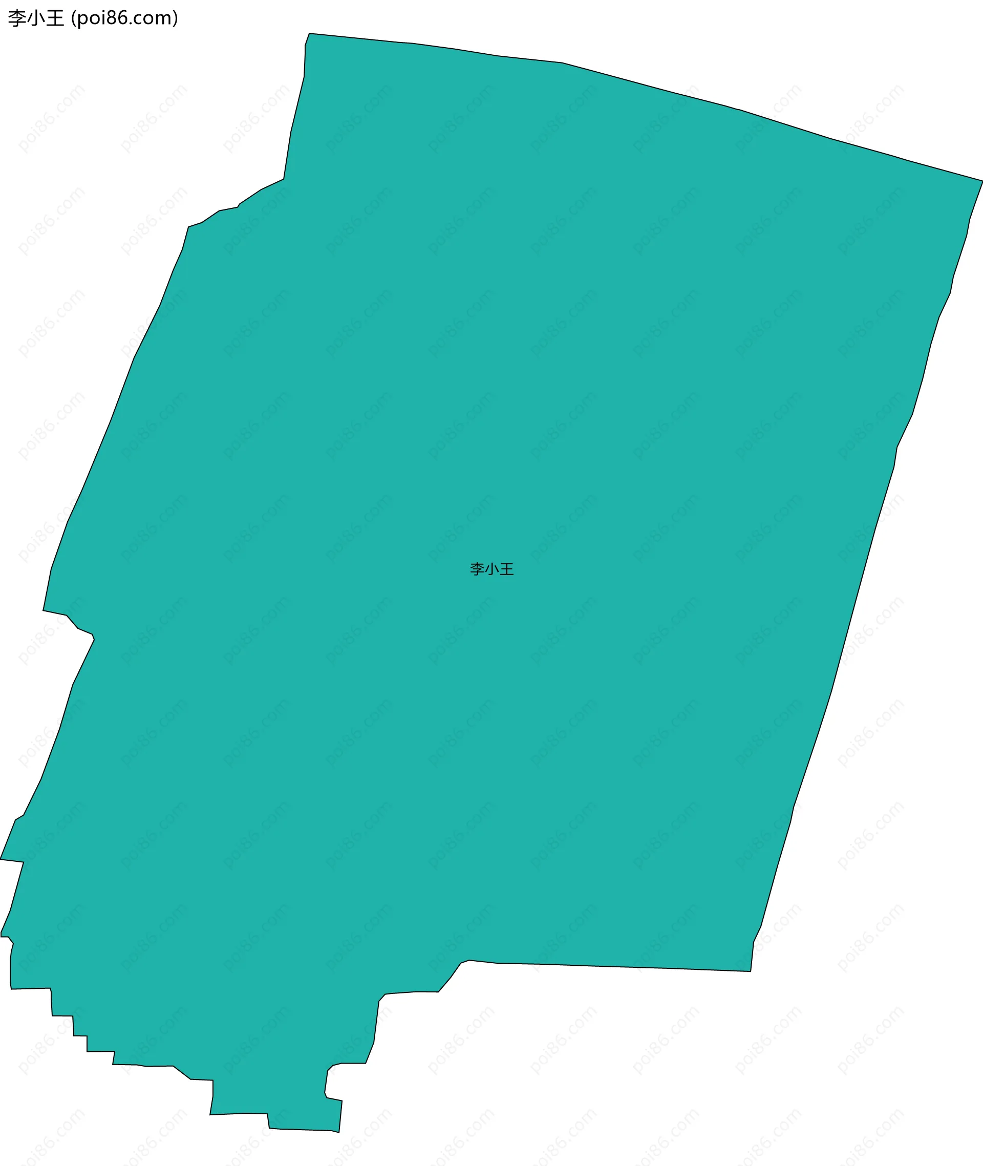 李小王边界地图