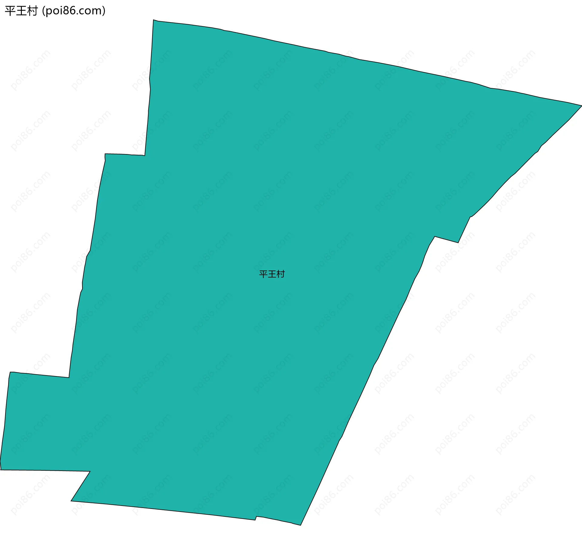平王村边界地图