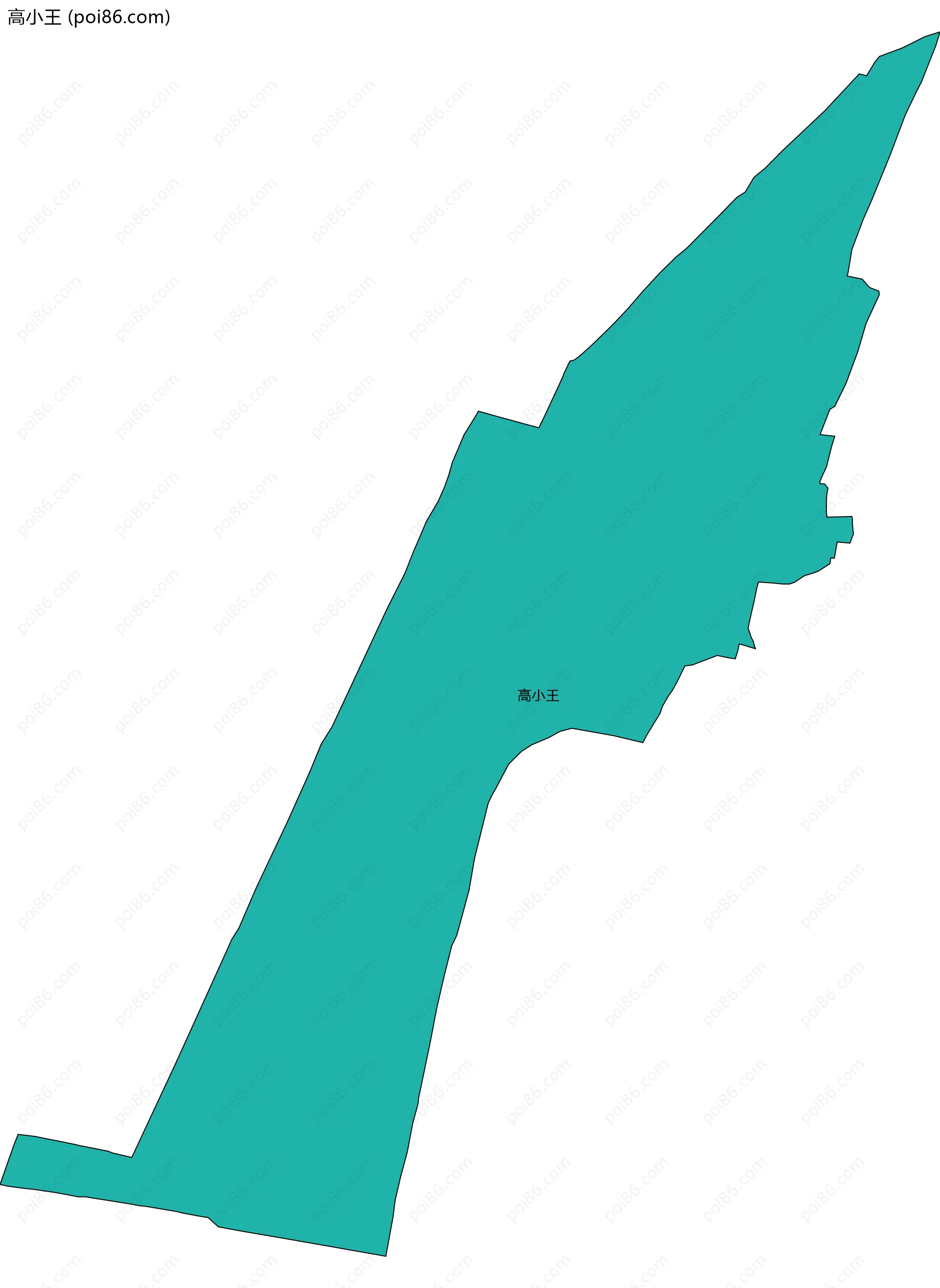 高小王边界地图