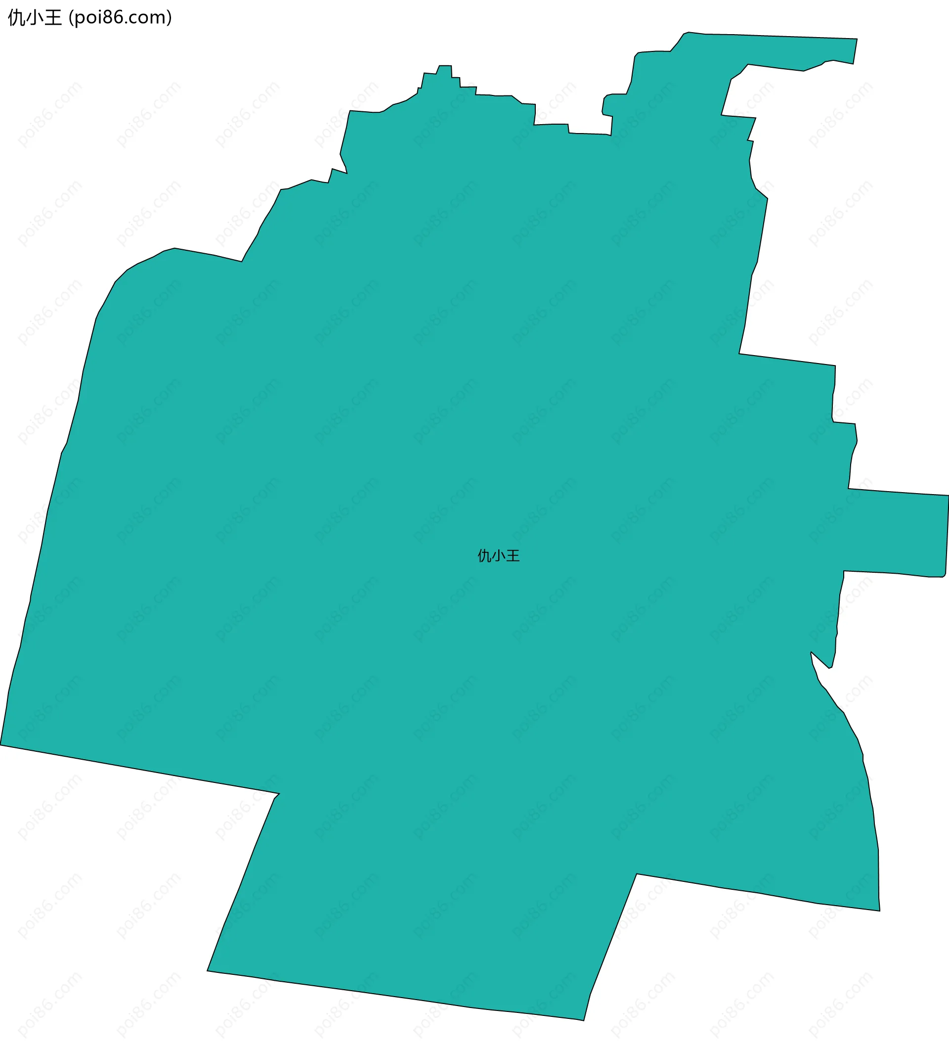 仇小王边界地图