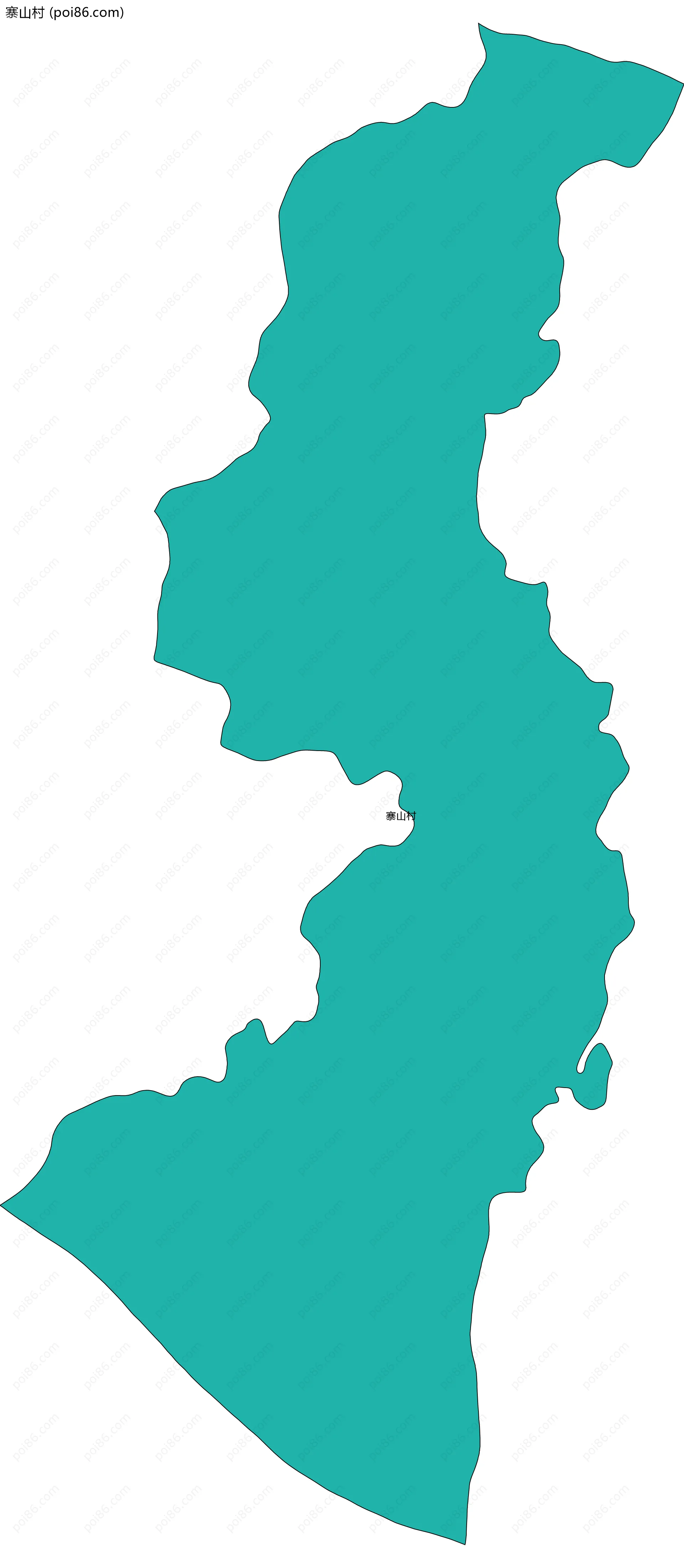 寨山村边界地图