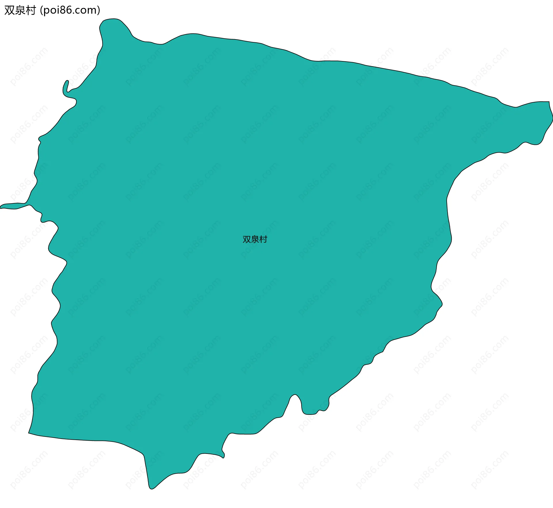 双泉村边界地图