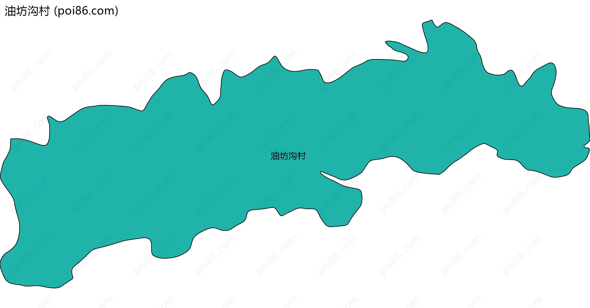 油坊沟村边界地图