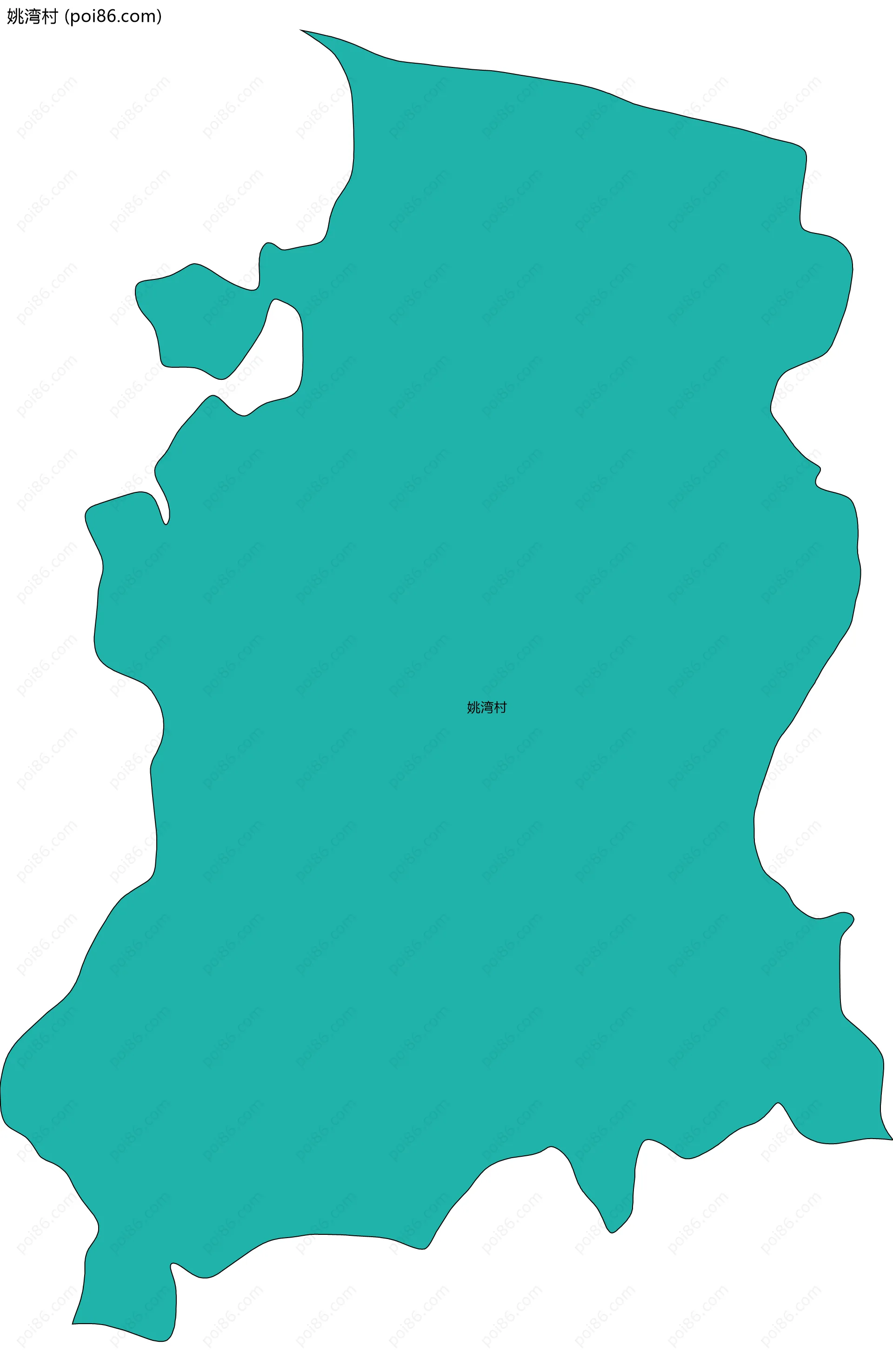 姚湾村边界地图