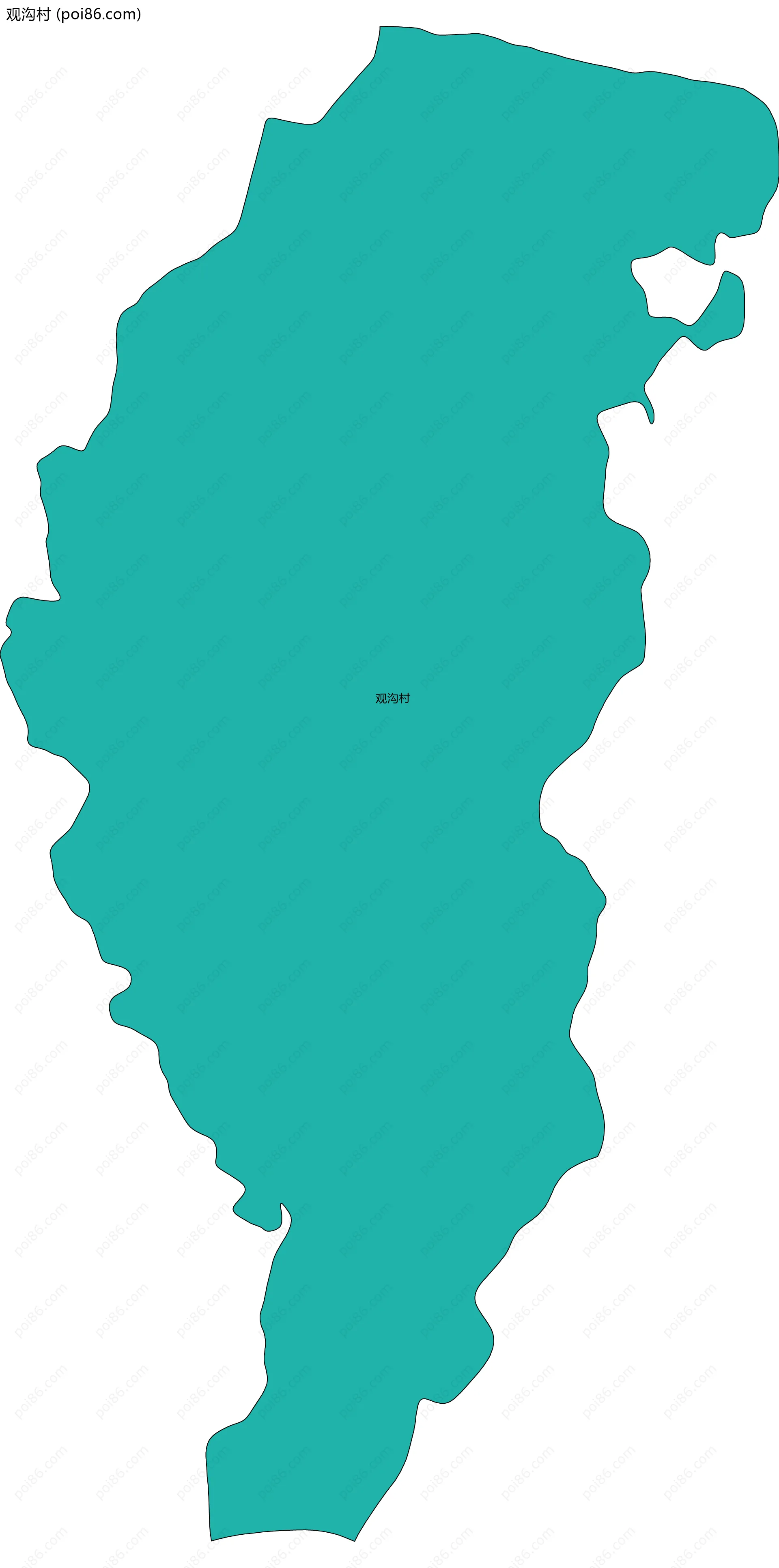 观沟村边界地图