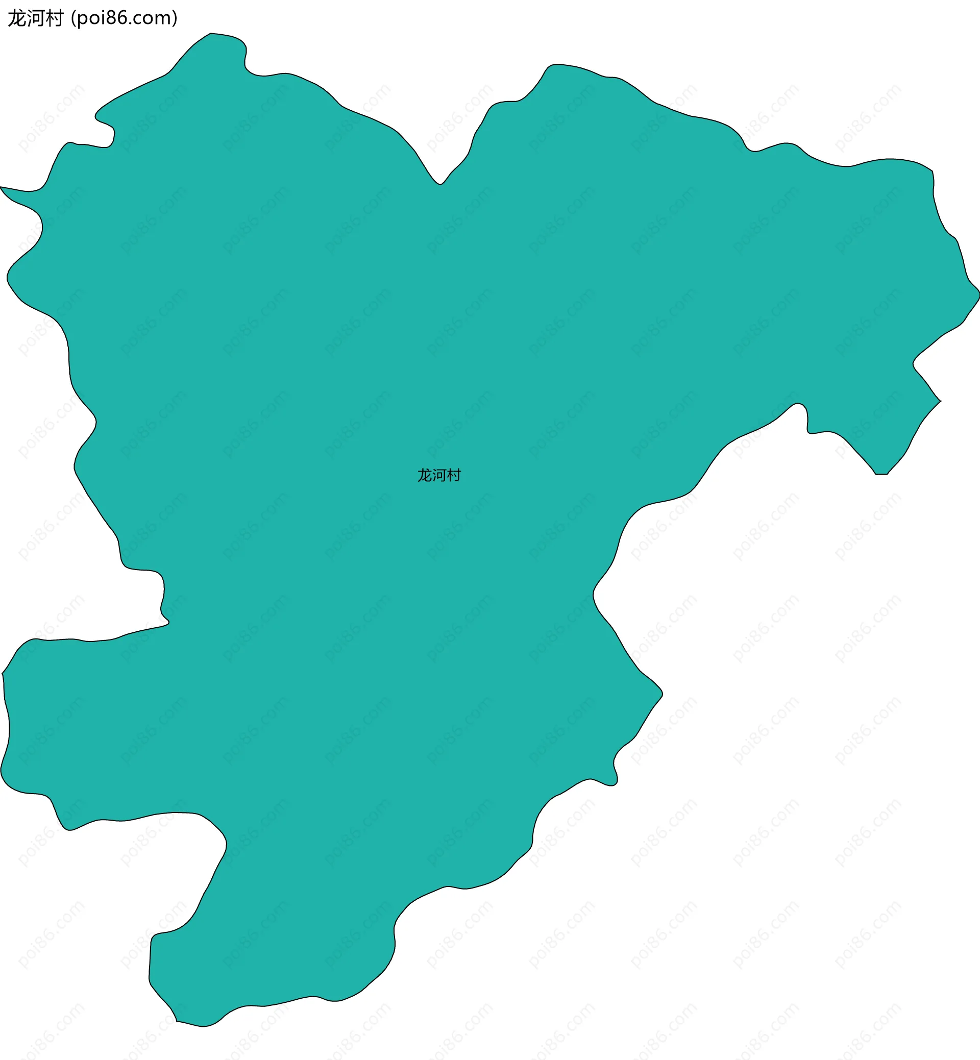 龙河村边界地图