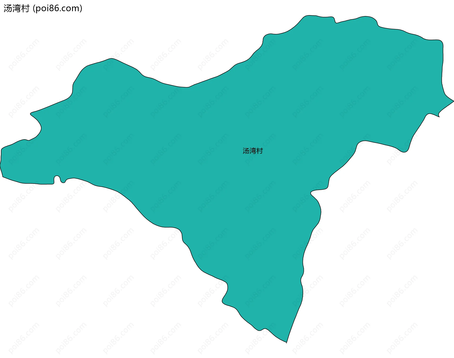 汤湾村边界地图