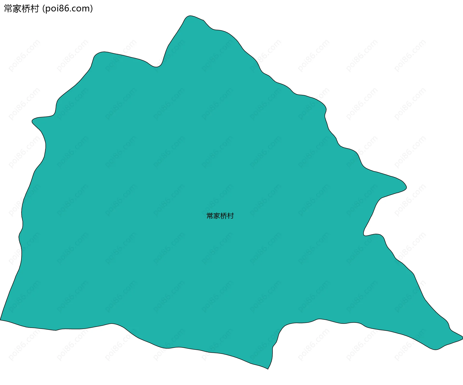 常家桥村边界地图