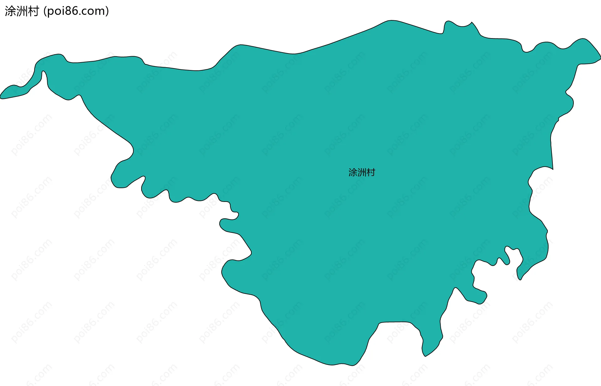 涂洲村边界地图