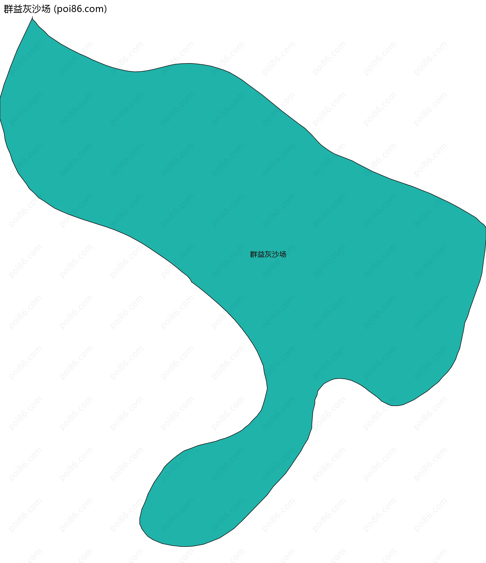 群益灰沙场边界地图