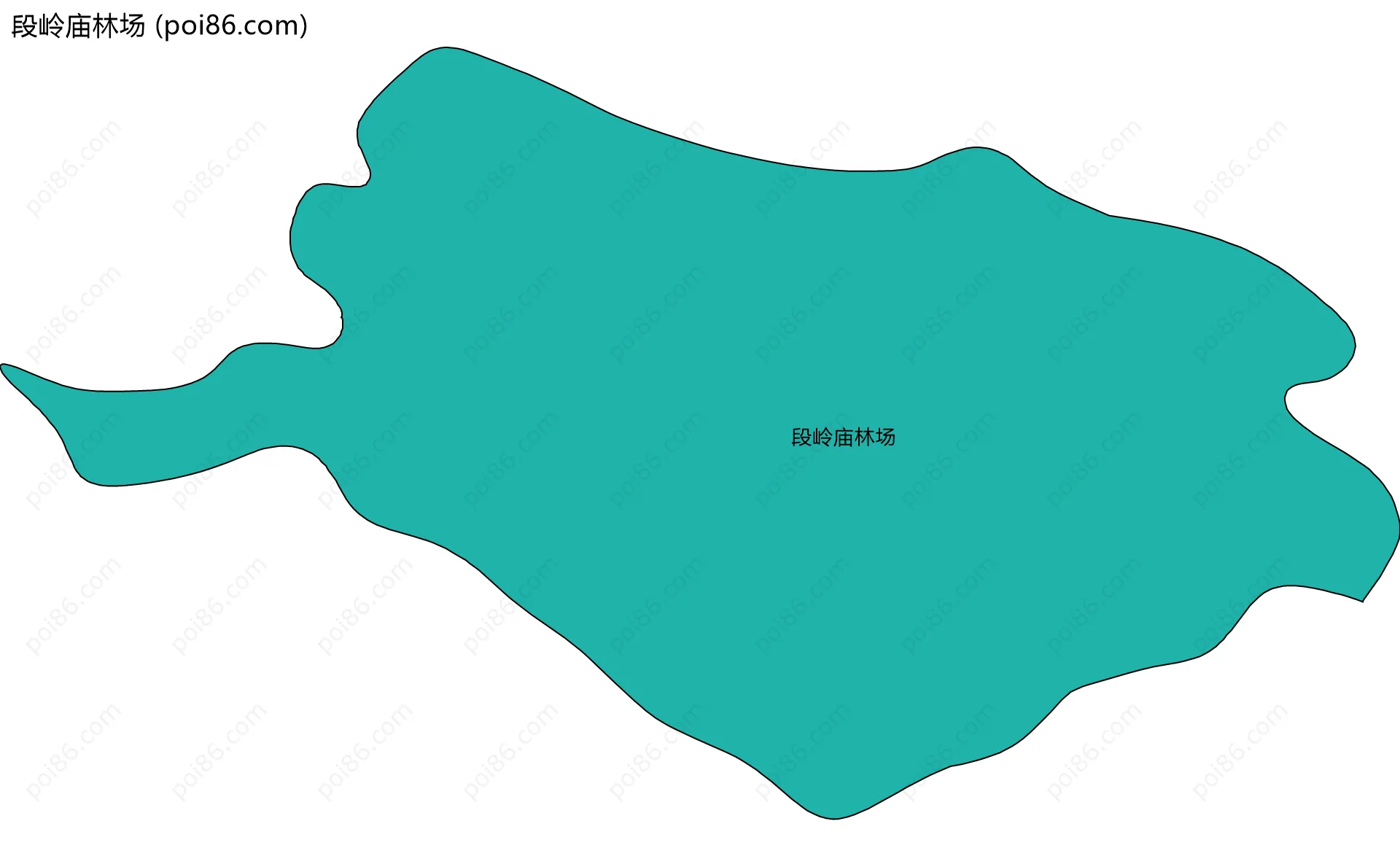 段岭庙林场边界地图