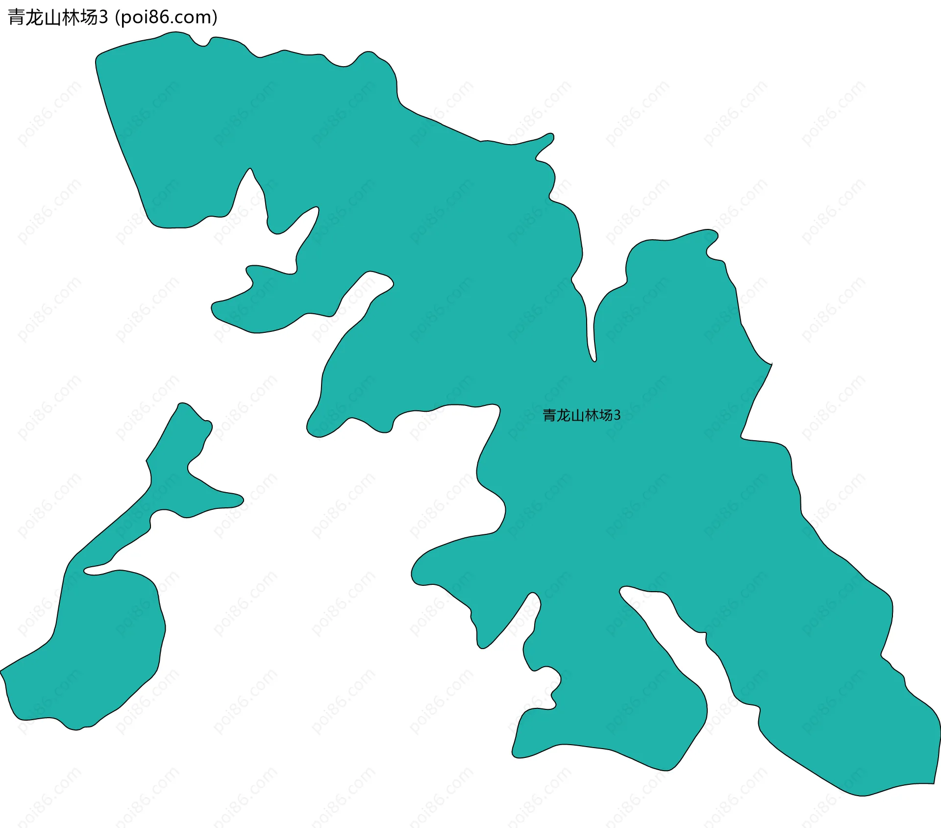 青龙山林场3边界地图