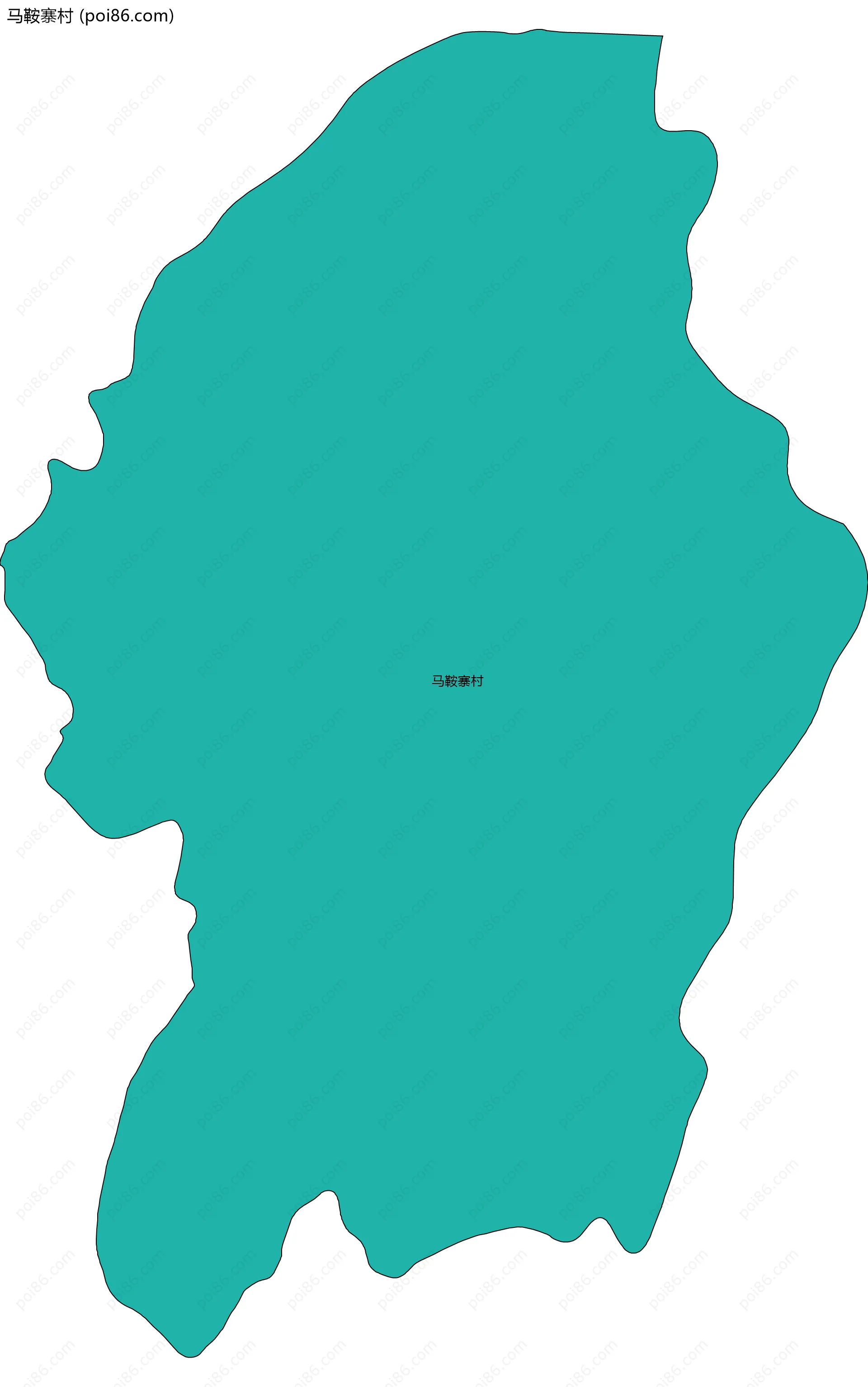 马鞍寨村边界地图