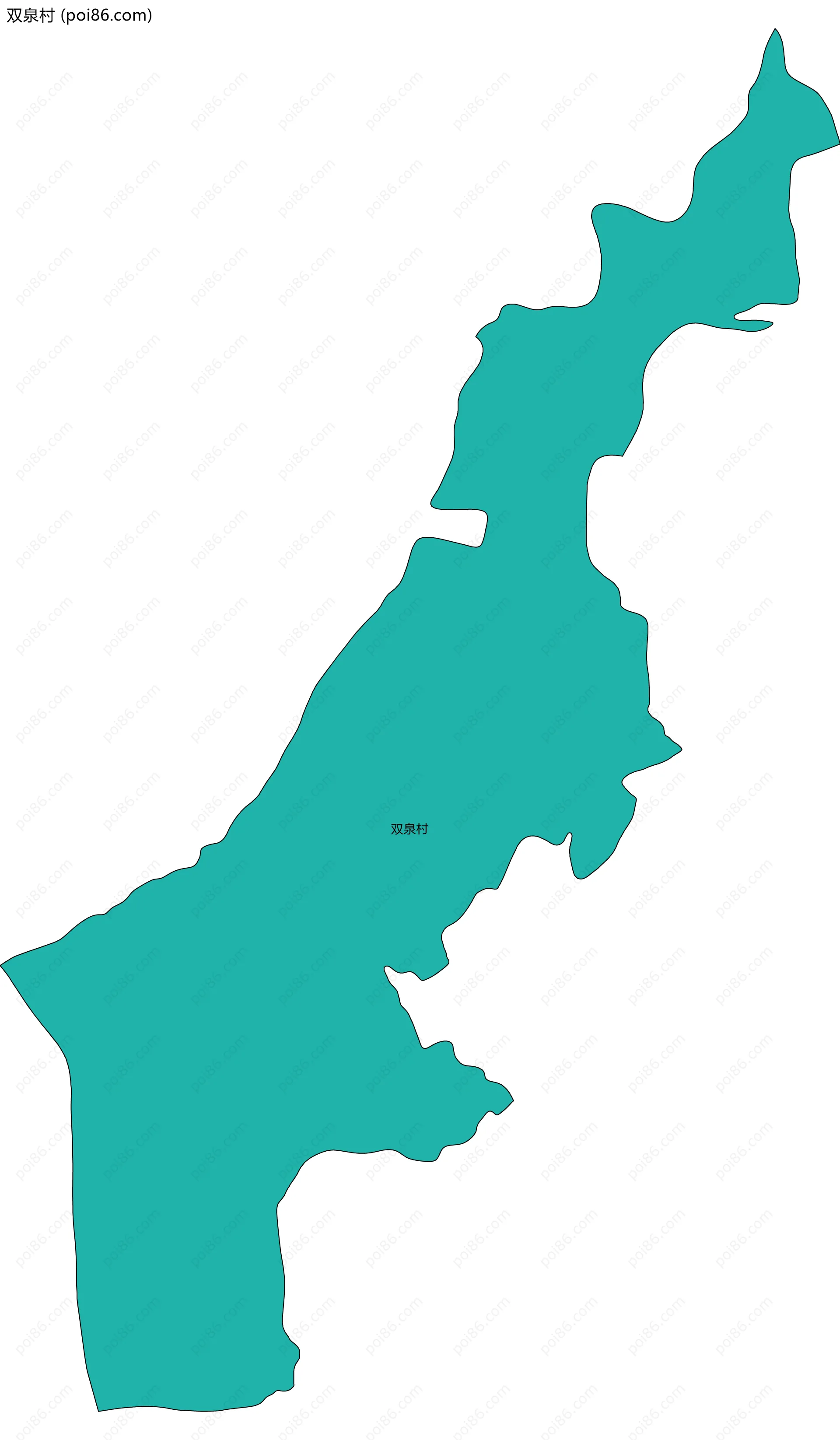 双泉村边界地图