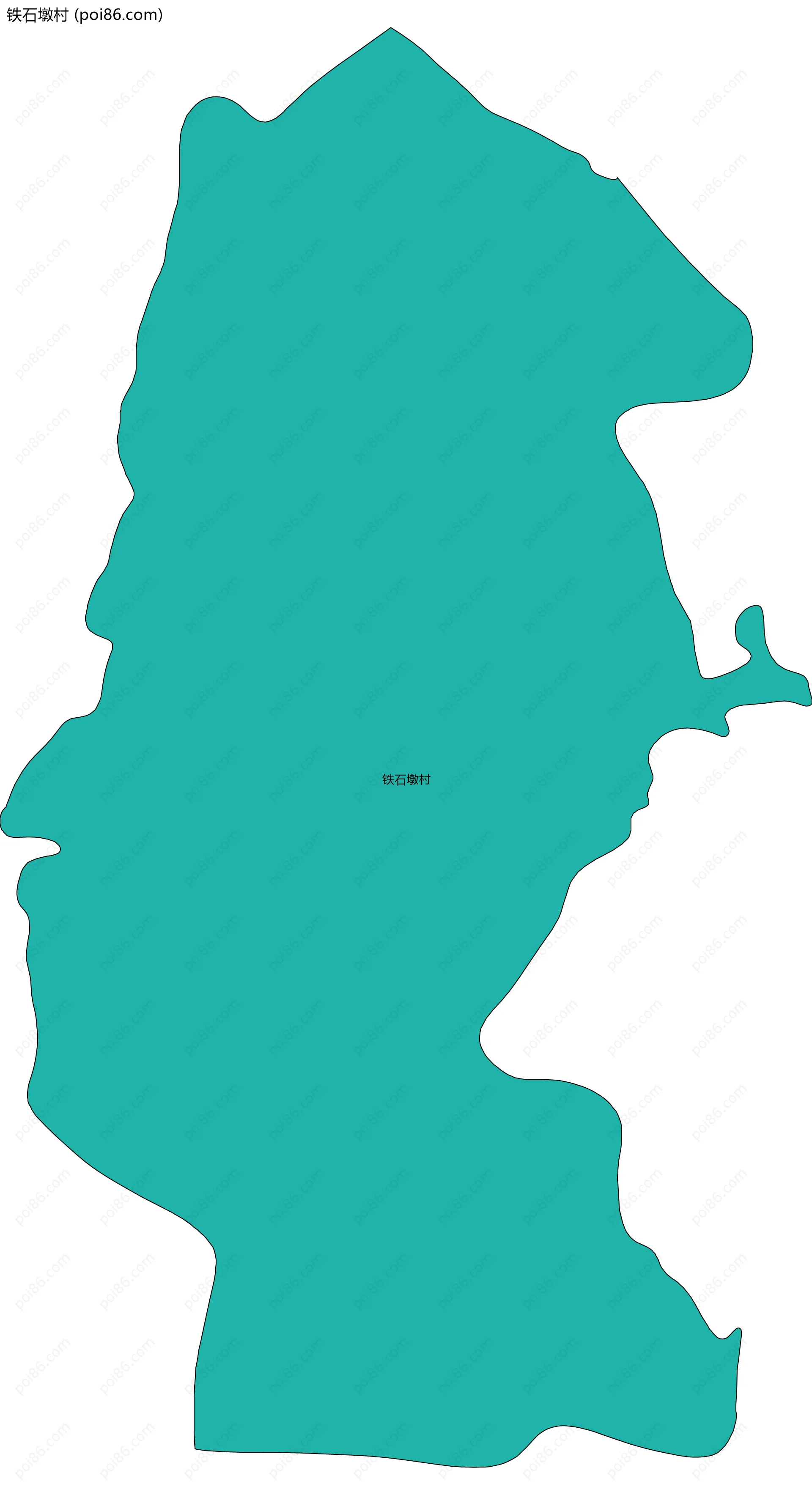 铁石墩村边界地图