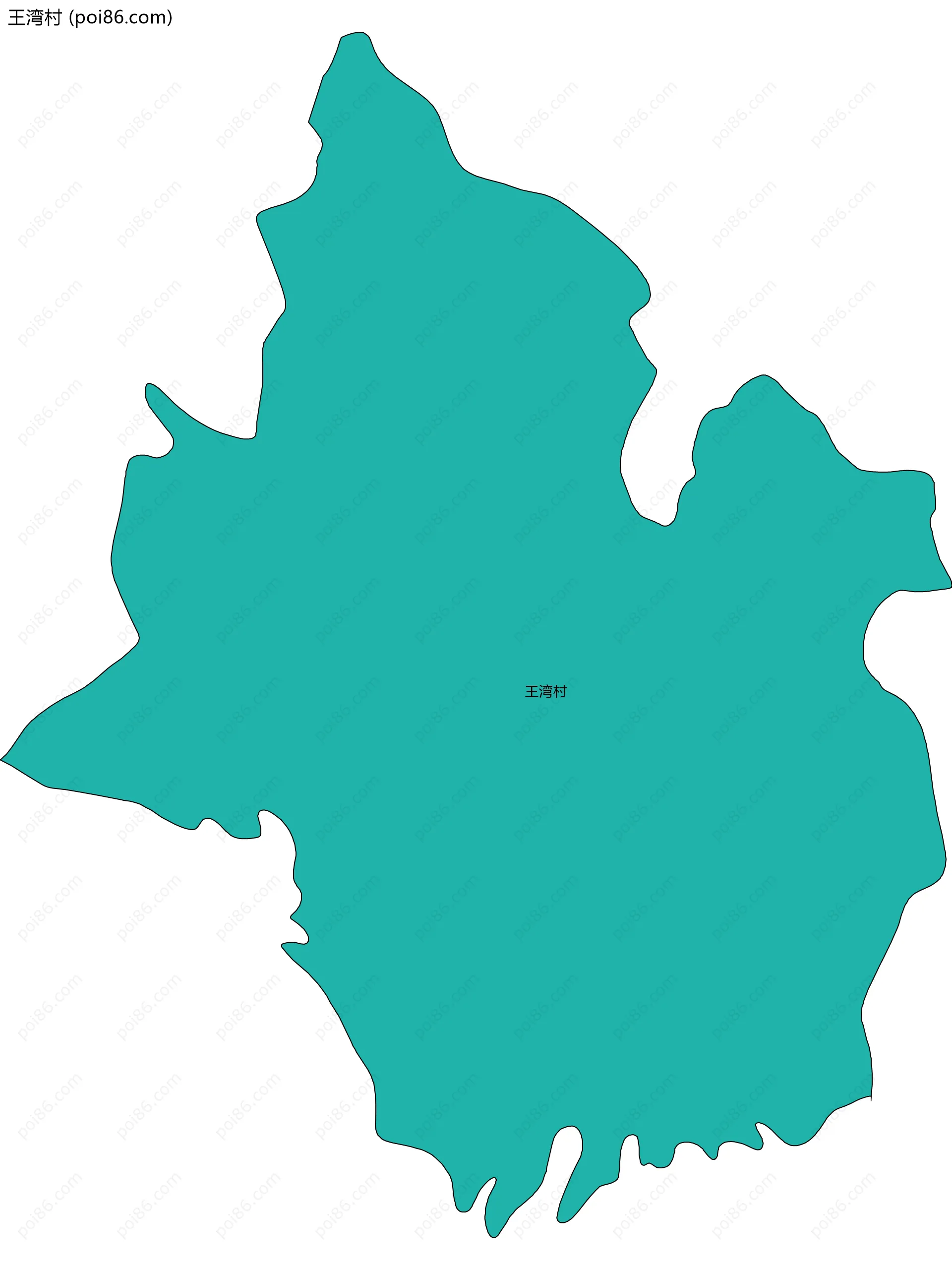 王湾村边界地图
