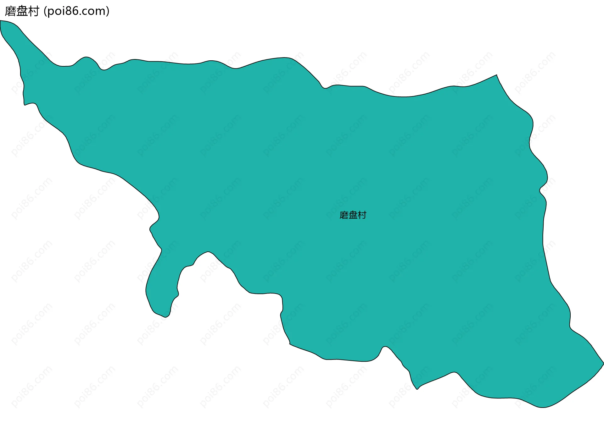 磨盘村边界地图