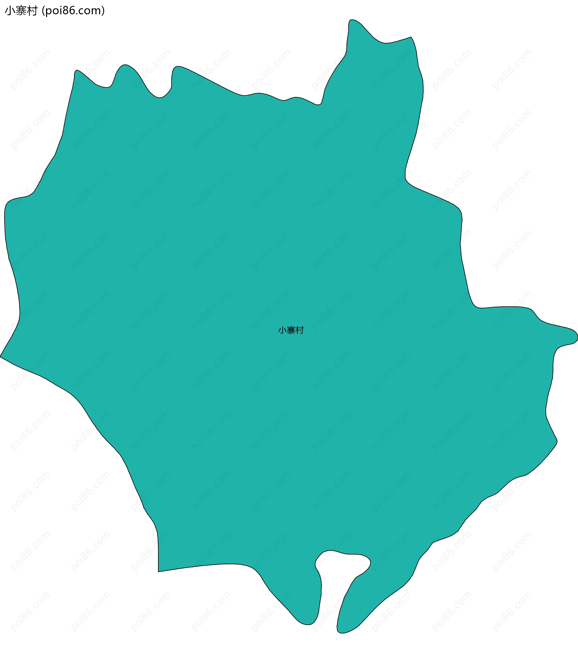 小寨村边界地图