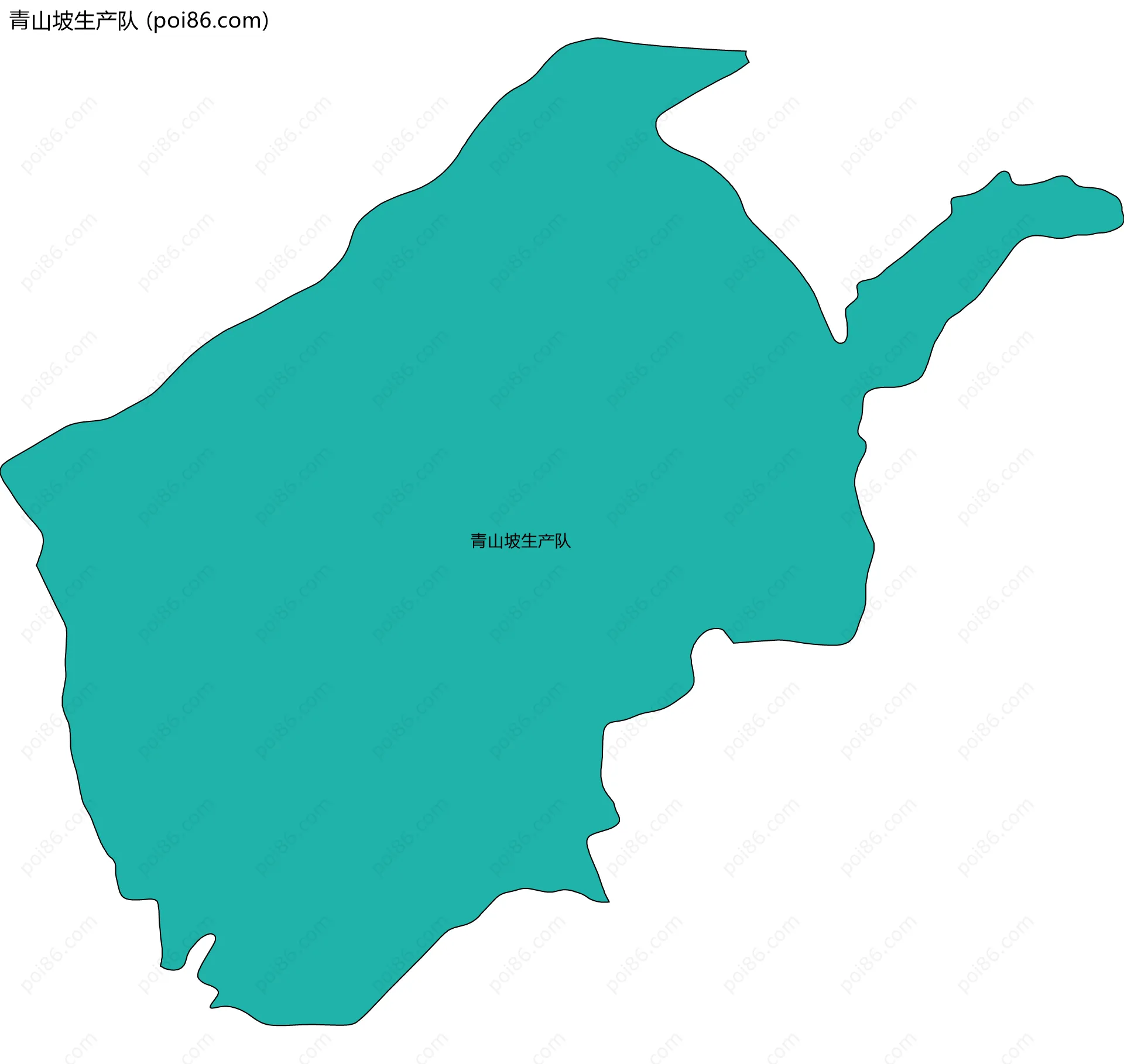 青山坡生产队边界地图