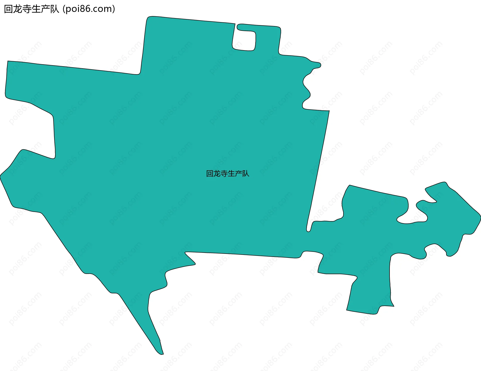 回龙寺生产队边界地图