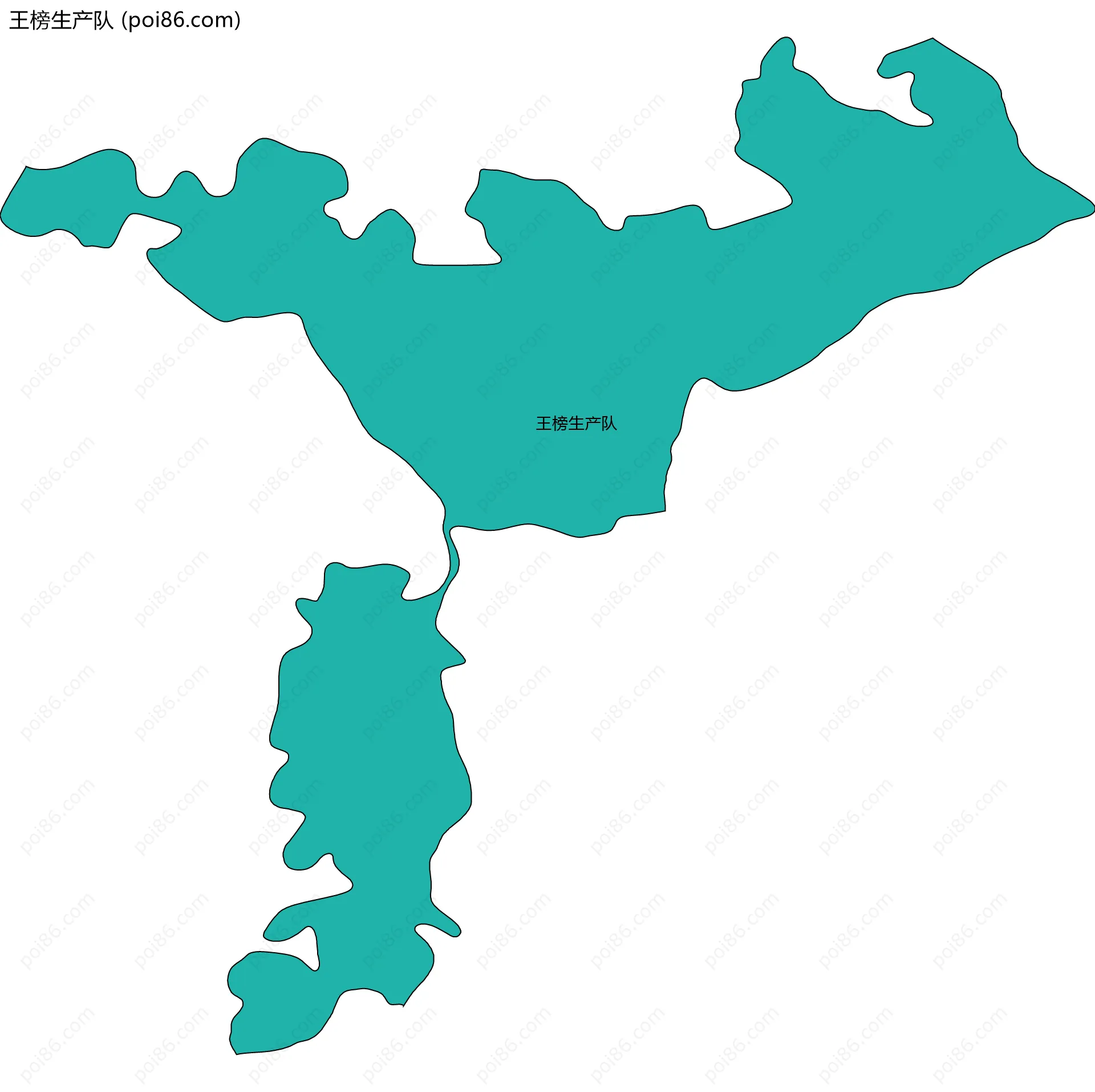 王榜生产队边界地图