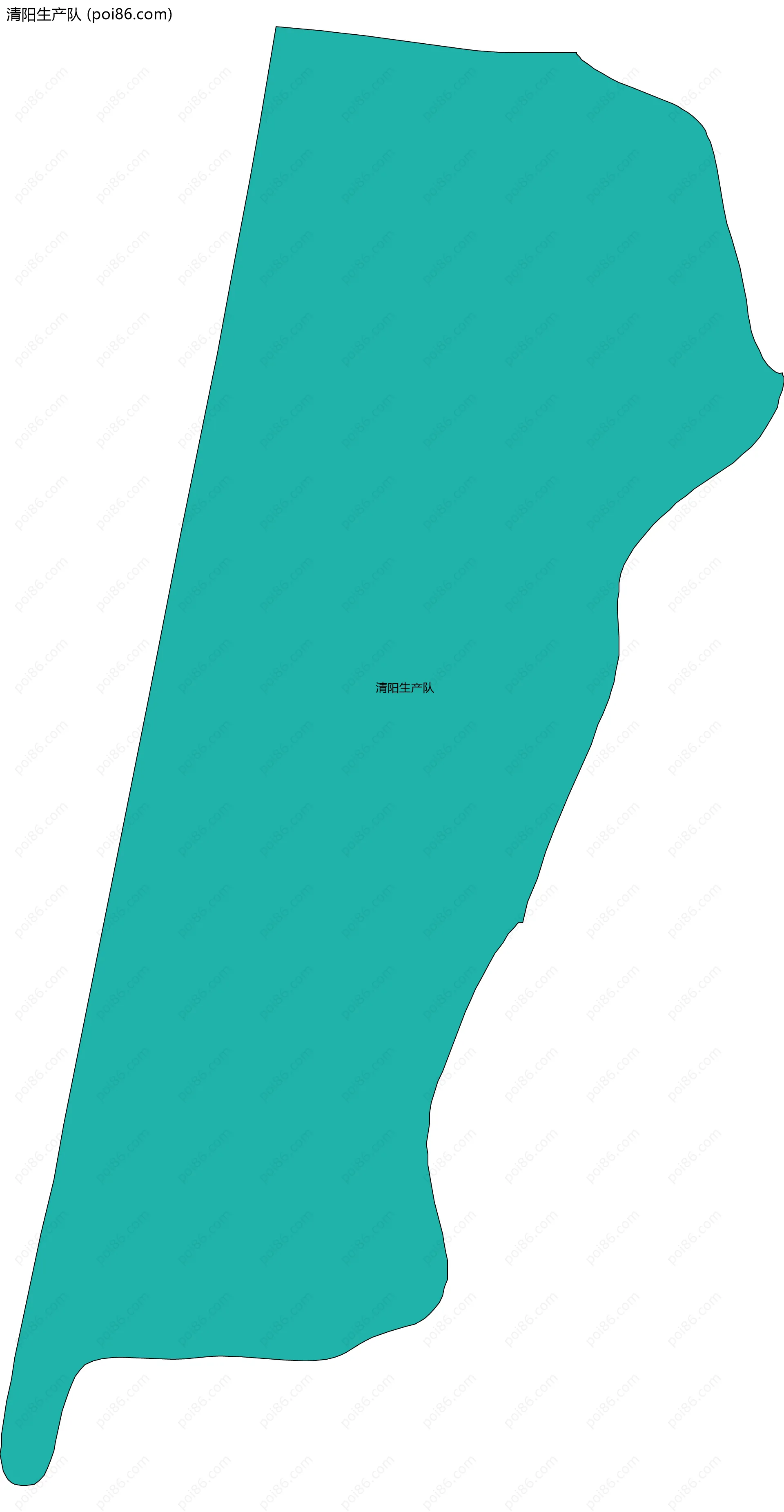 清阳生产队边界地图