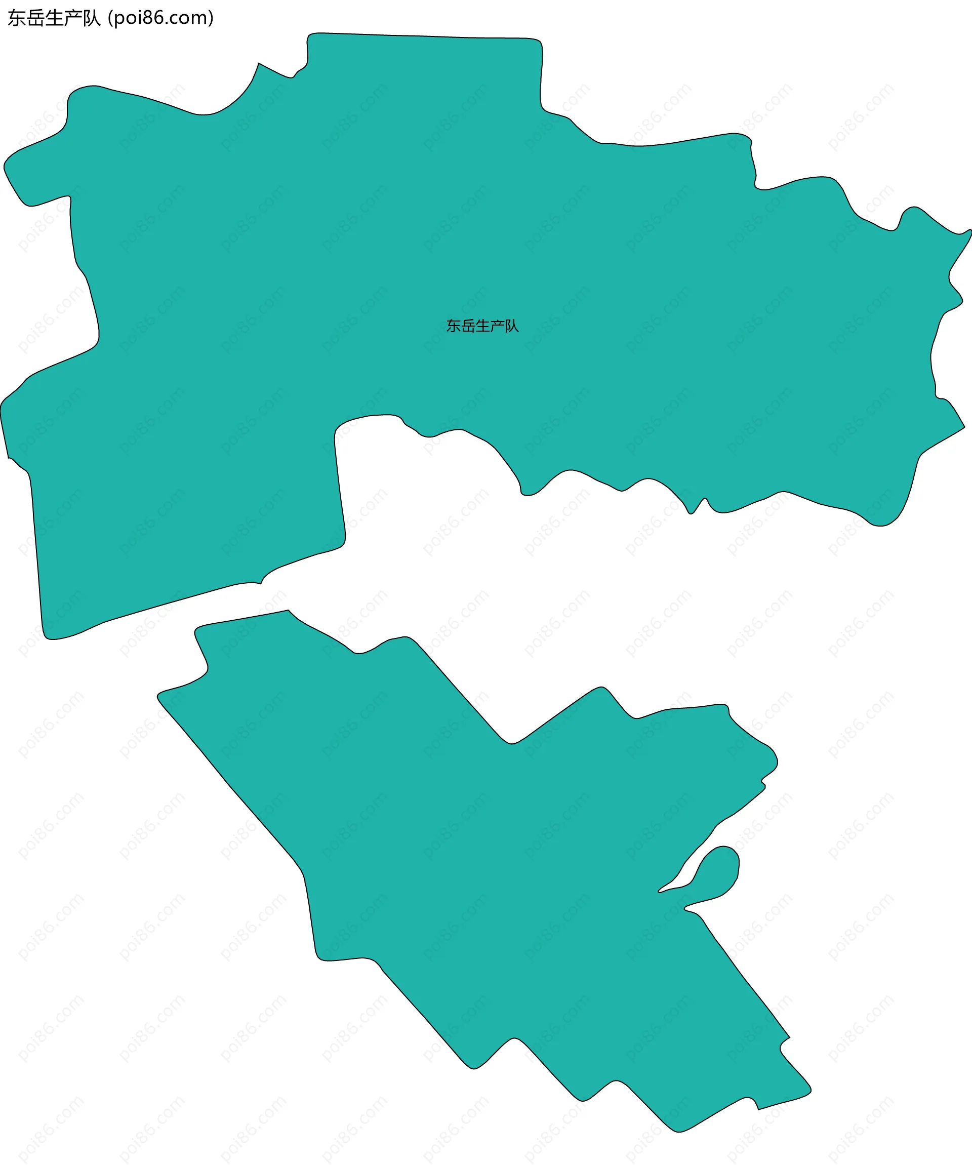 东岳生产队边界地图