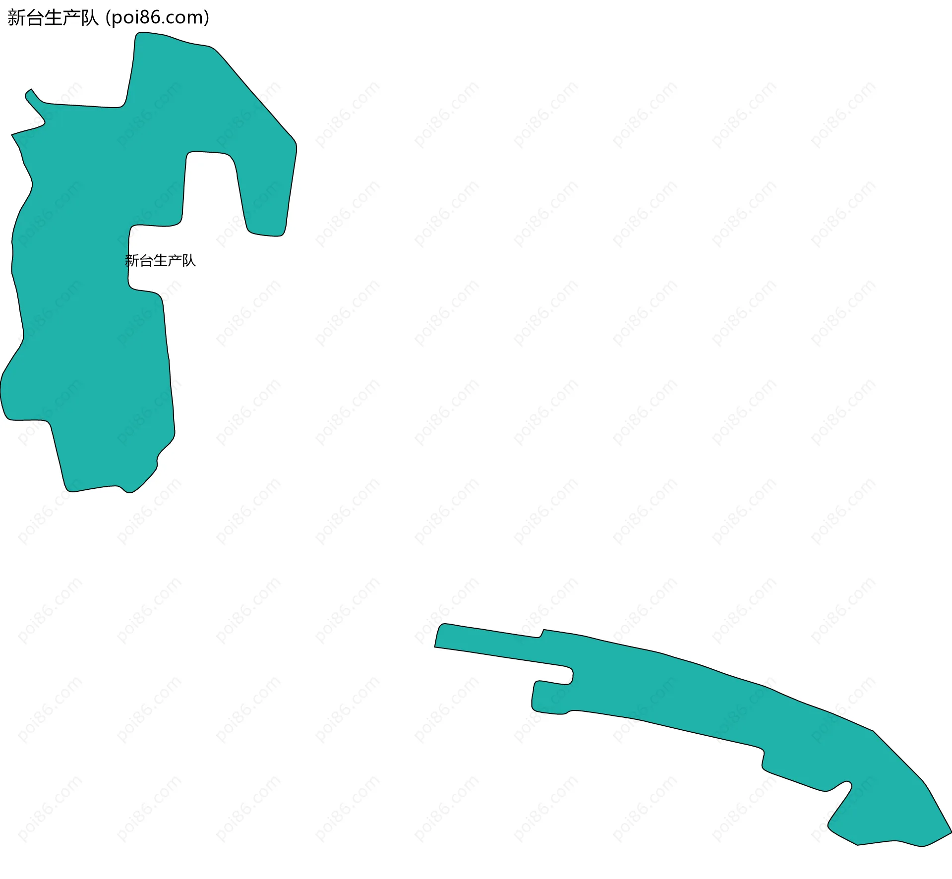 新台生产队边界地图