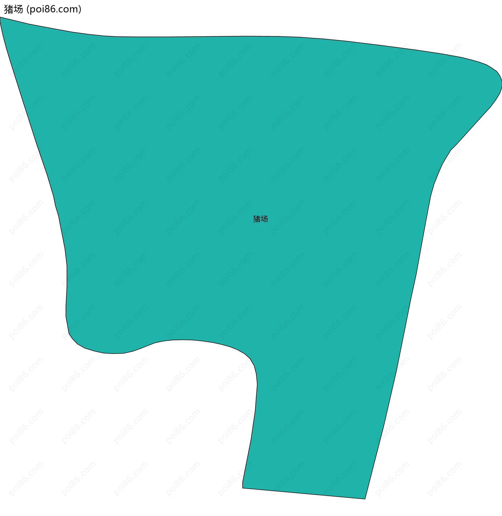 猪场边界地图