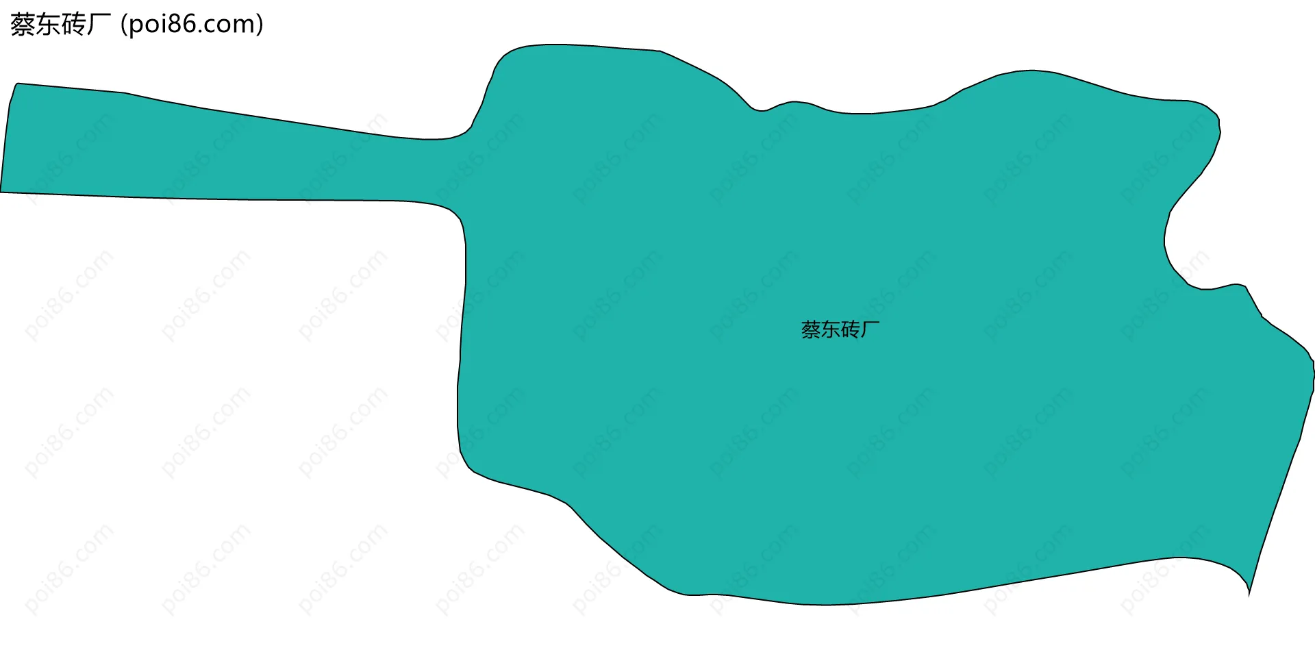 蔡东砖厂边界地图