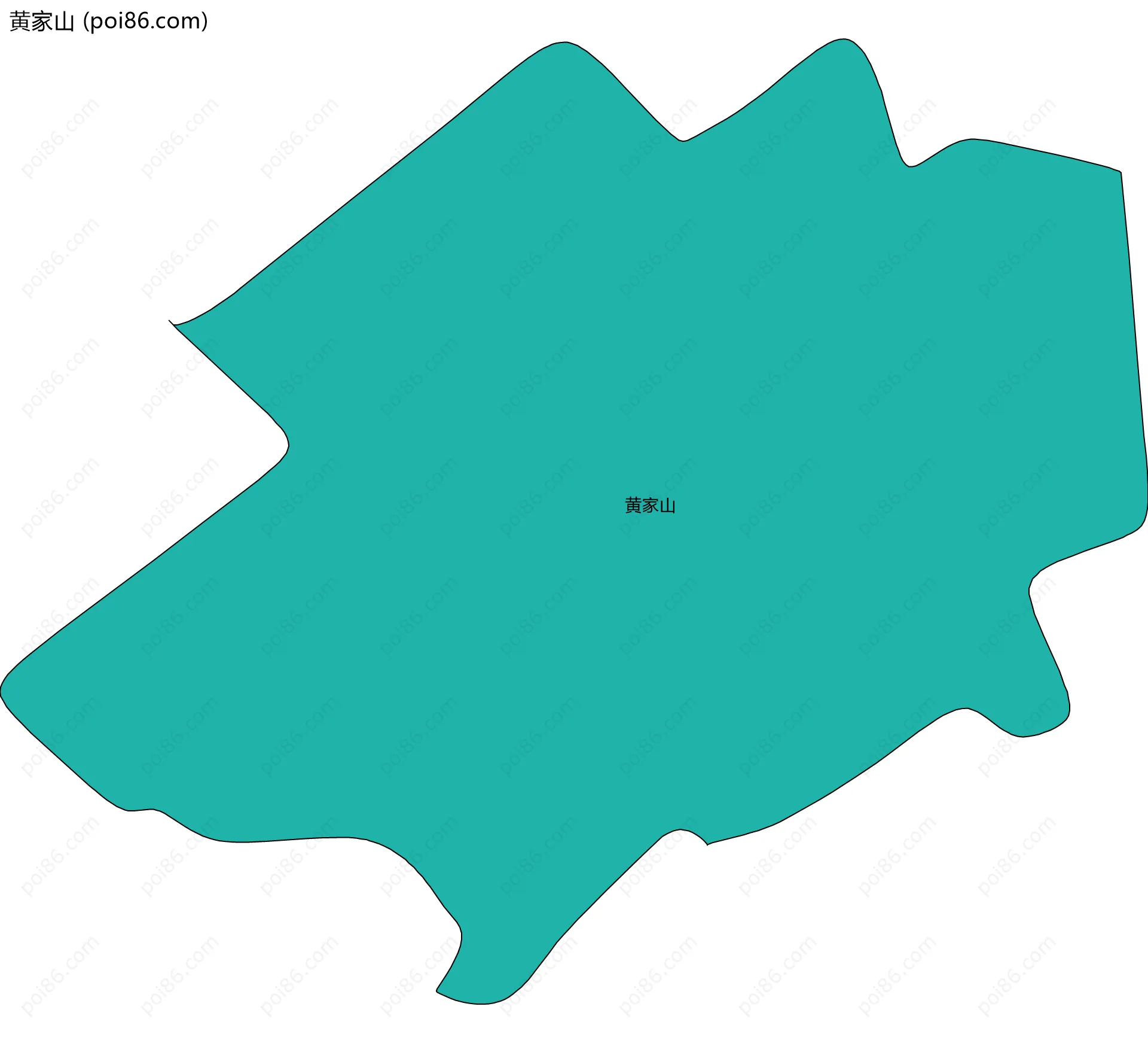 黄家山边界地图