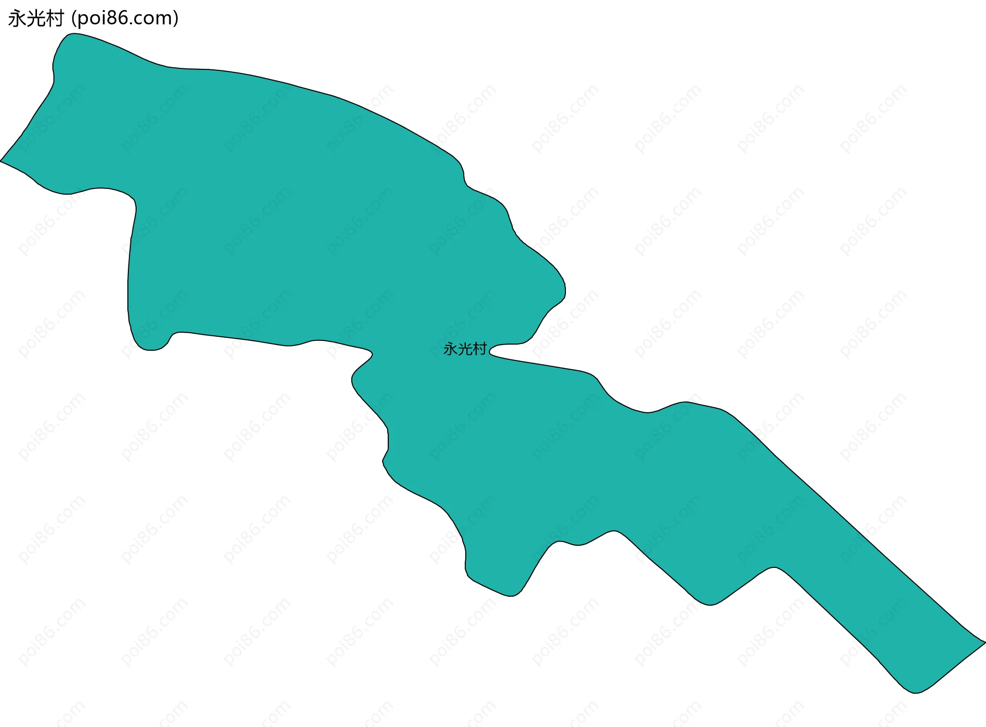 永光村边界地图