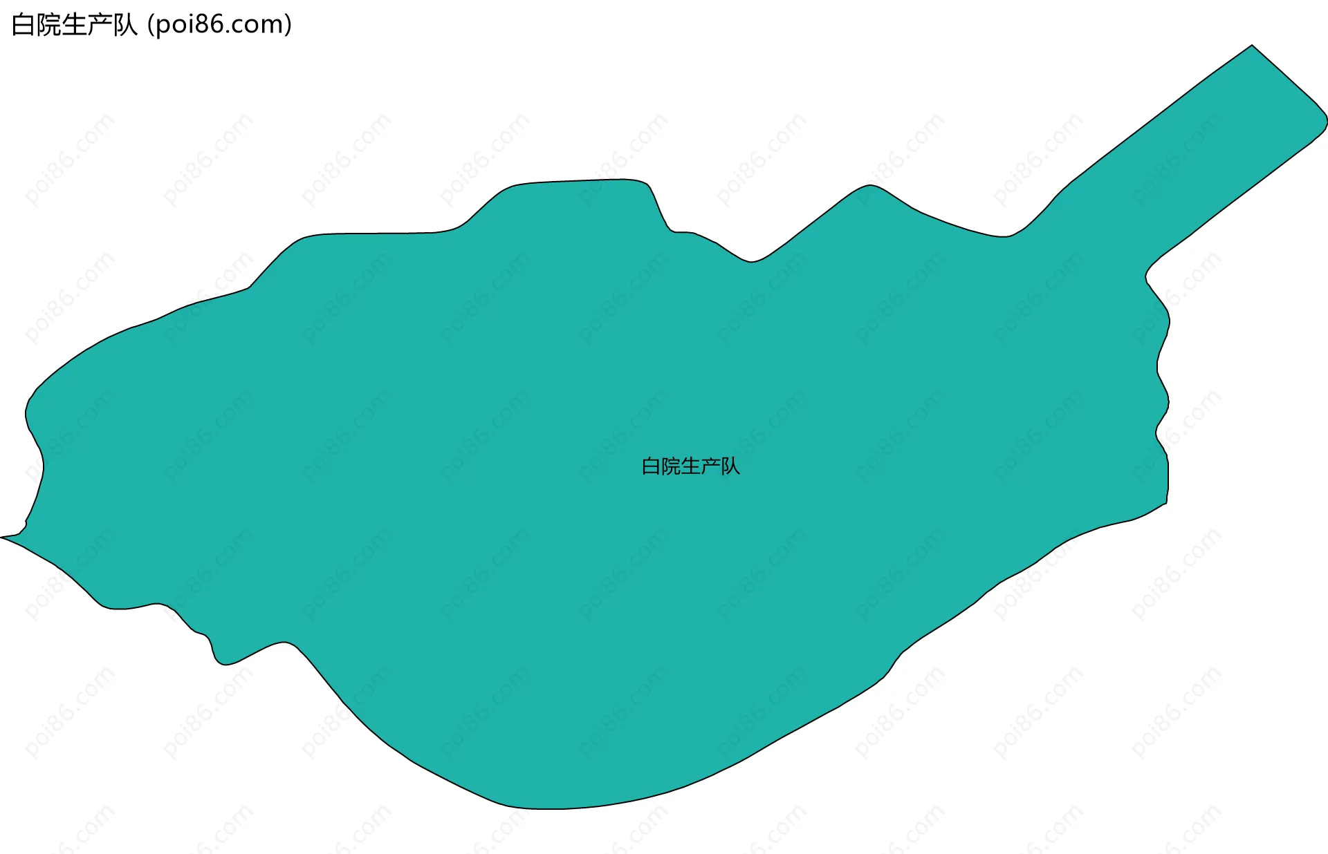 白院生产队边界地图