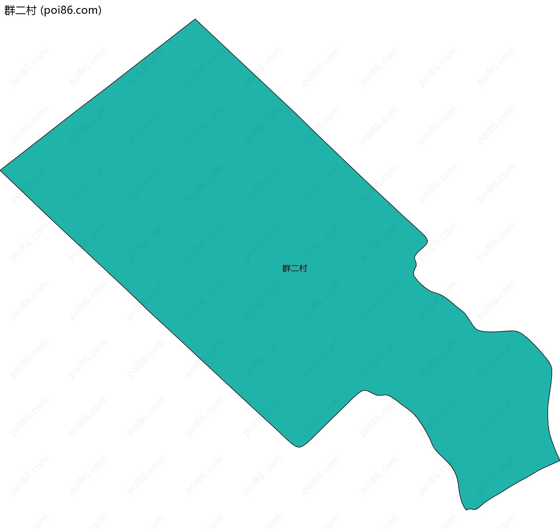群二村边界地图