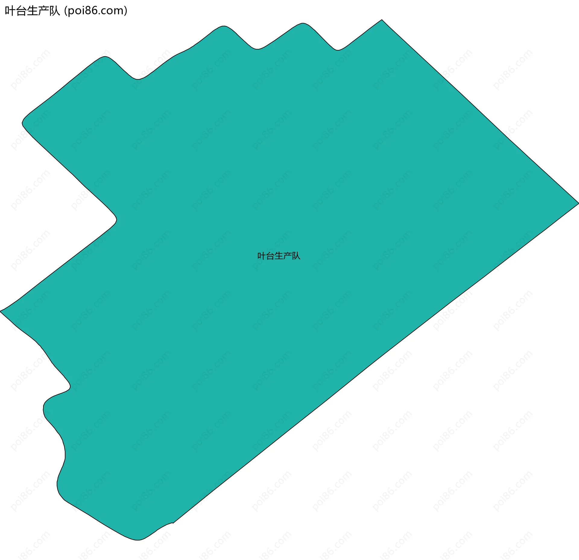 叶台生产队边界地图