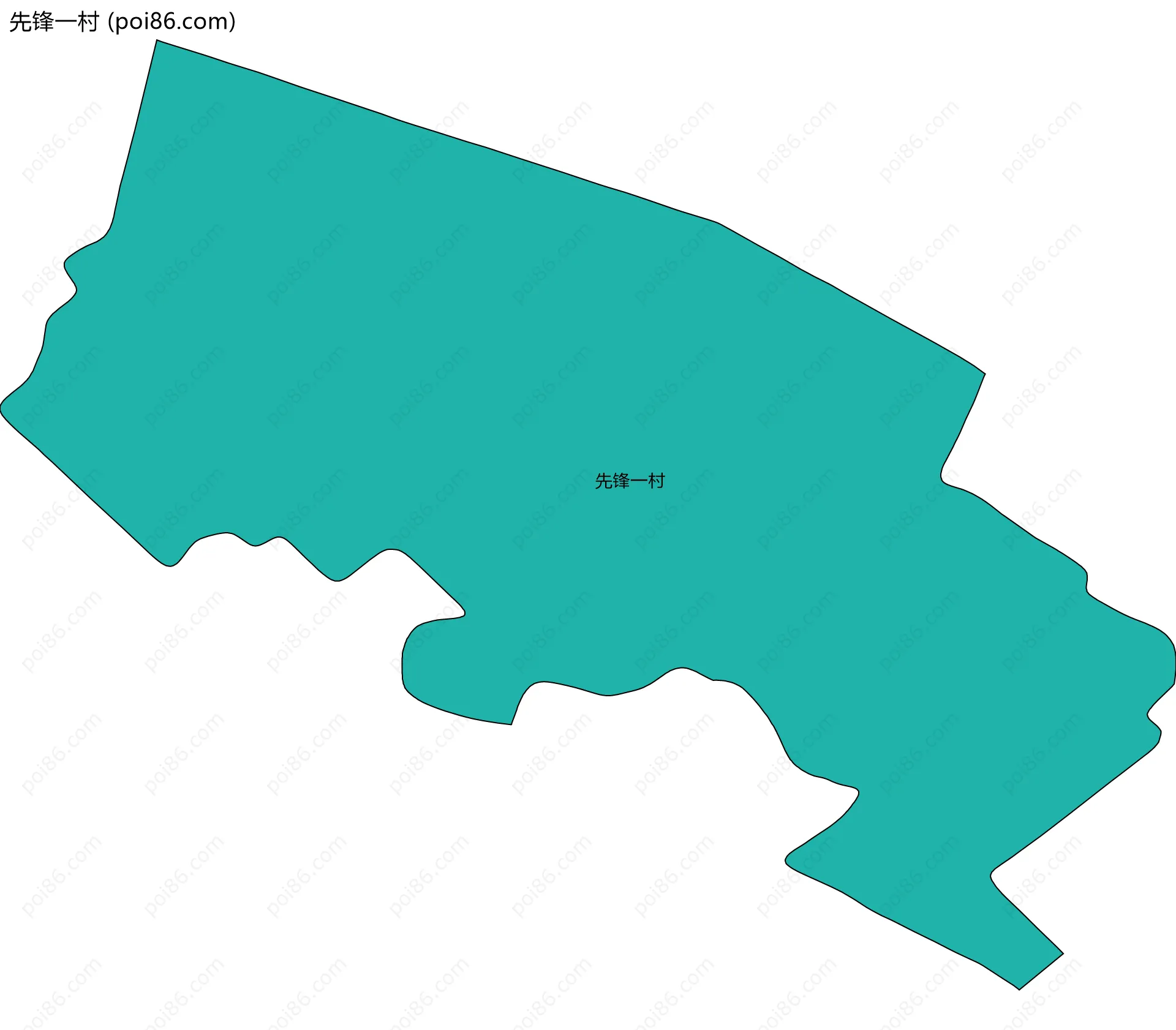 先锋一村边界地图