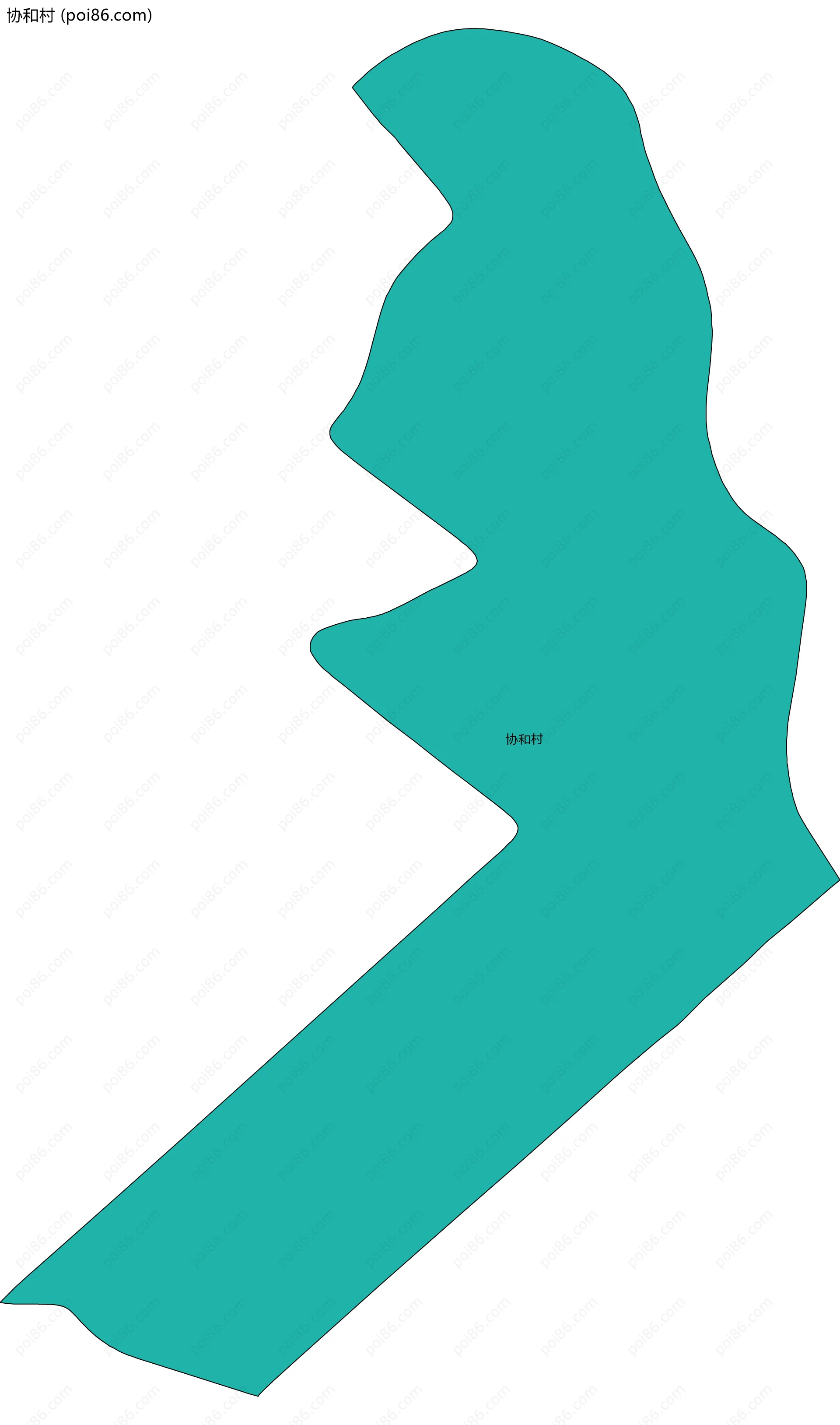 协和村边界地图