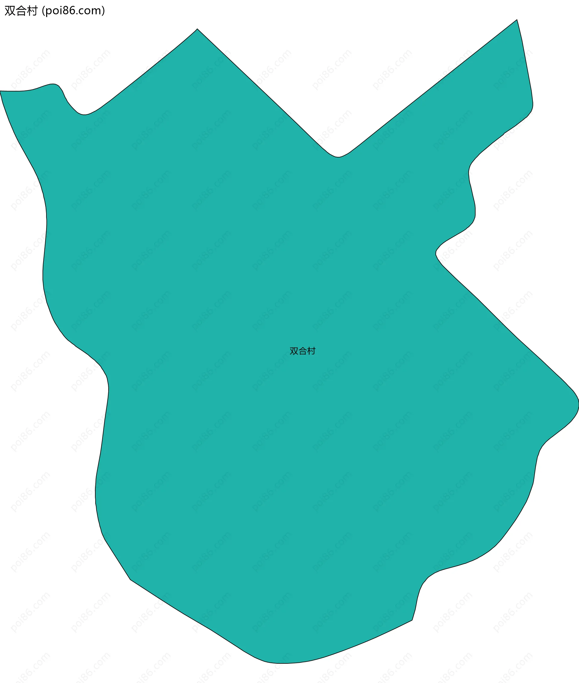 双合村边界地图