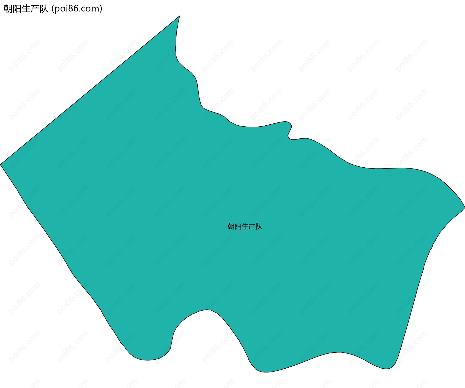 朝阳生产队边界地图