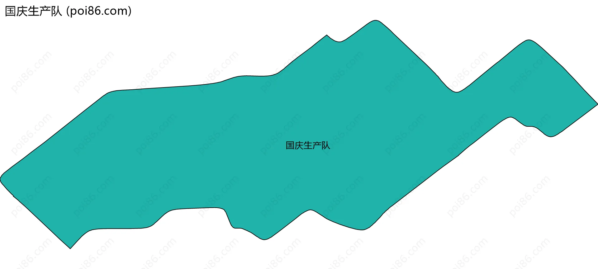 国庆生产队边界地图