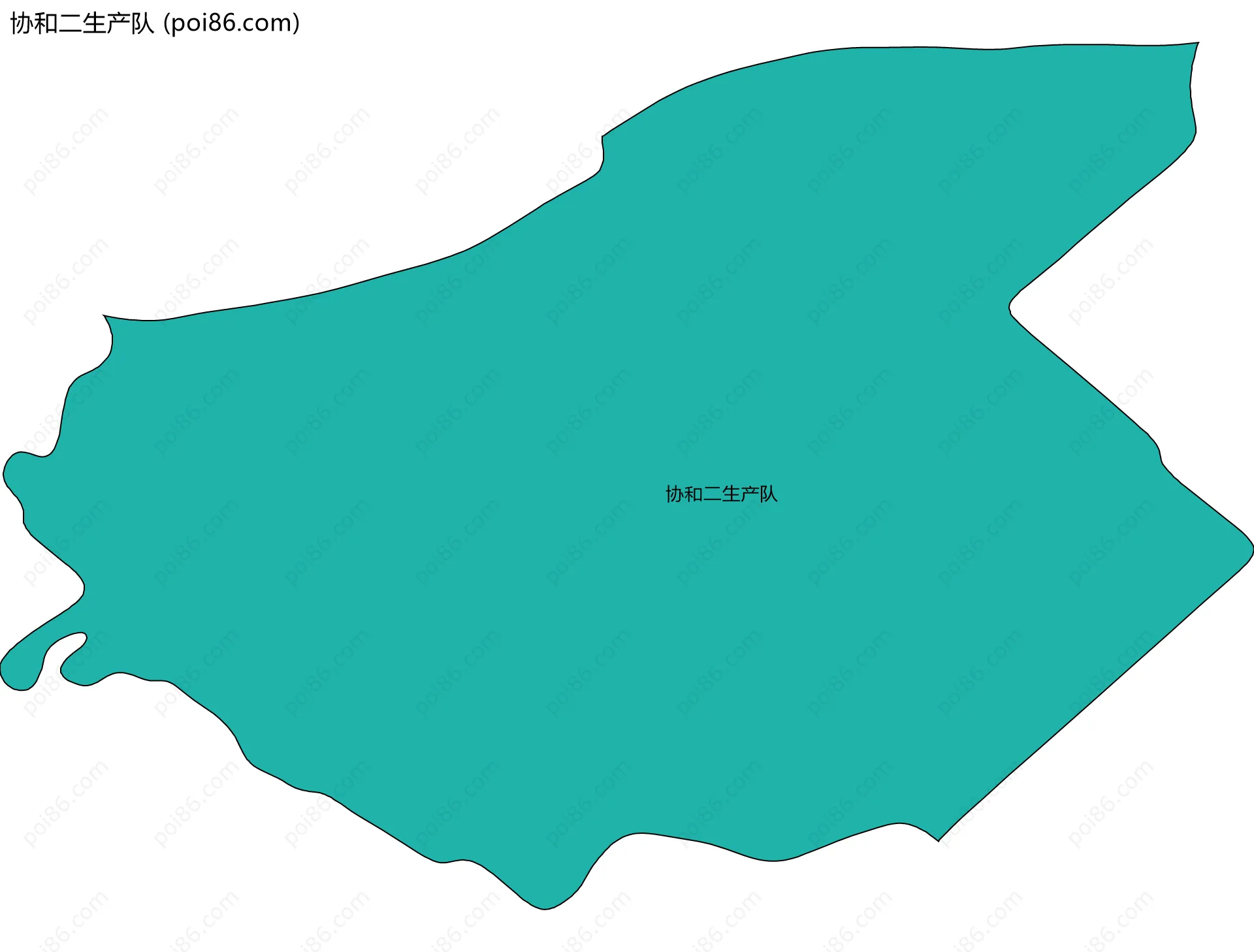 协和二生产队边界地图