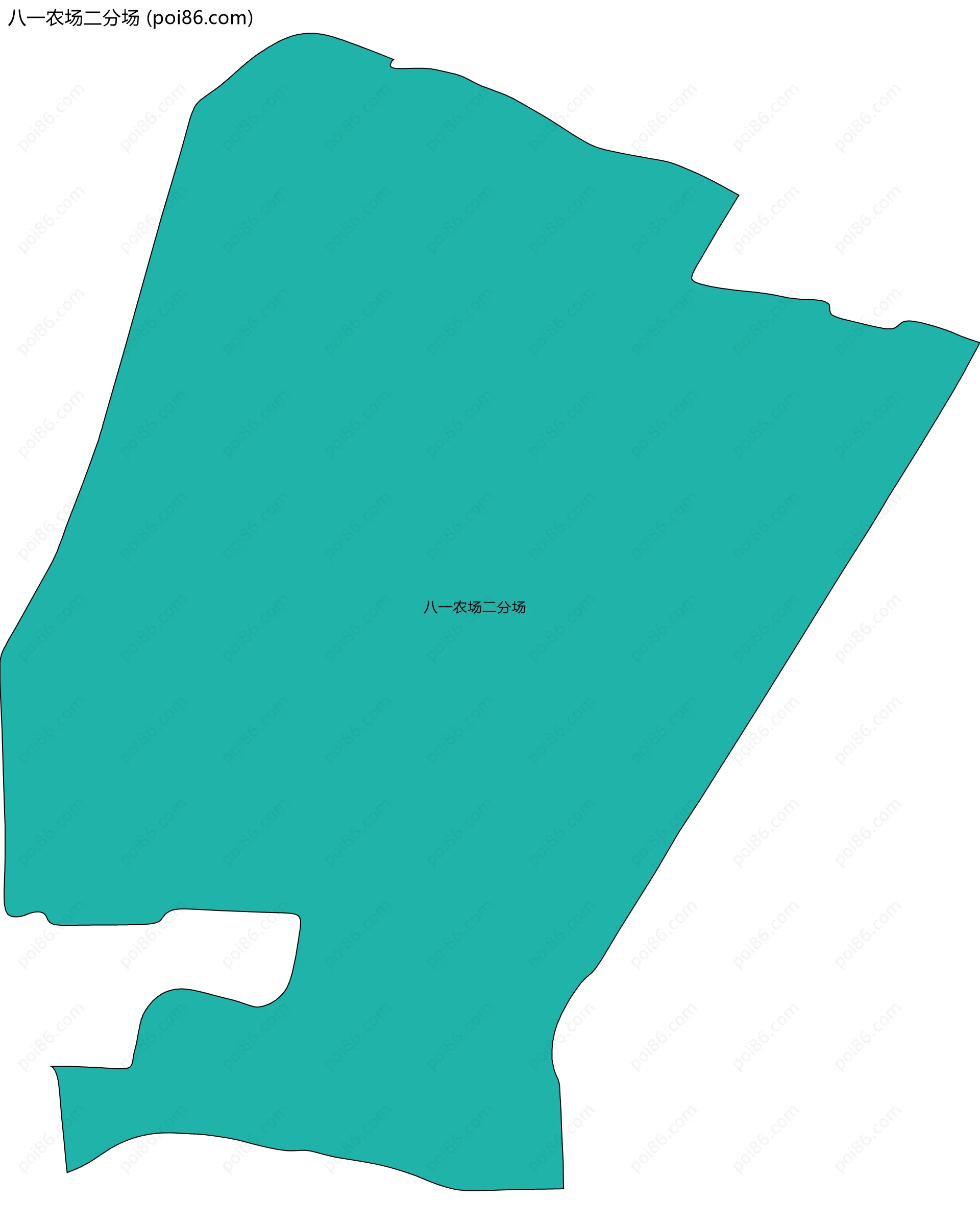 八一农场二分场边界地图