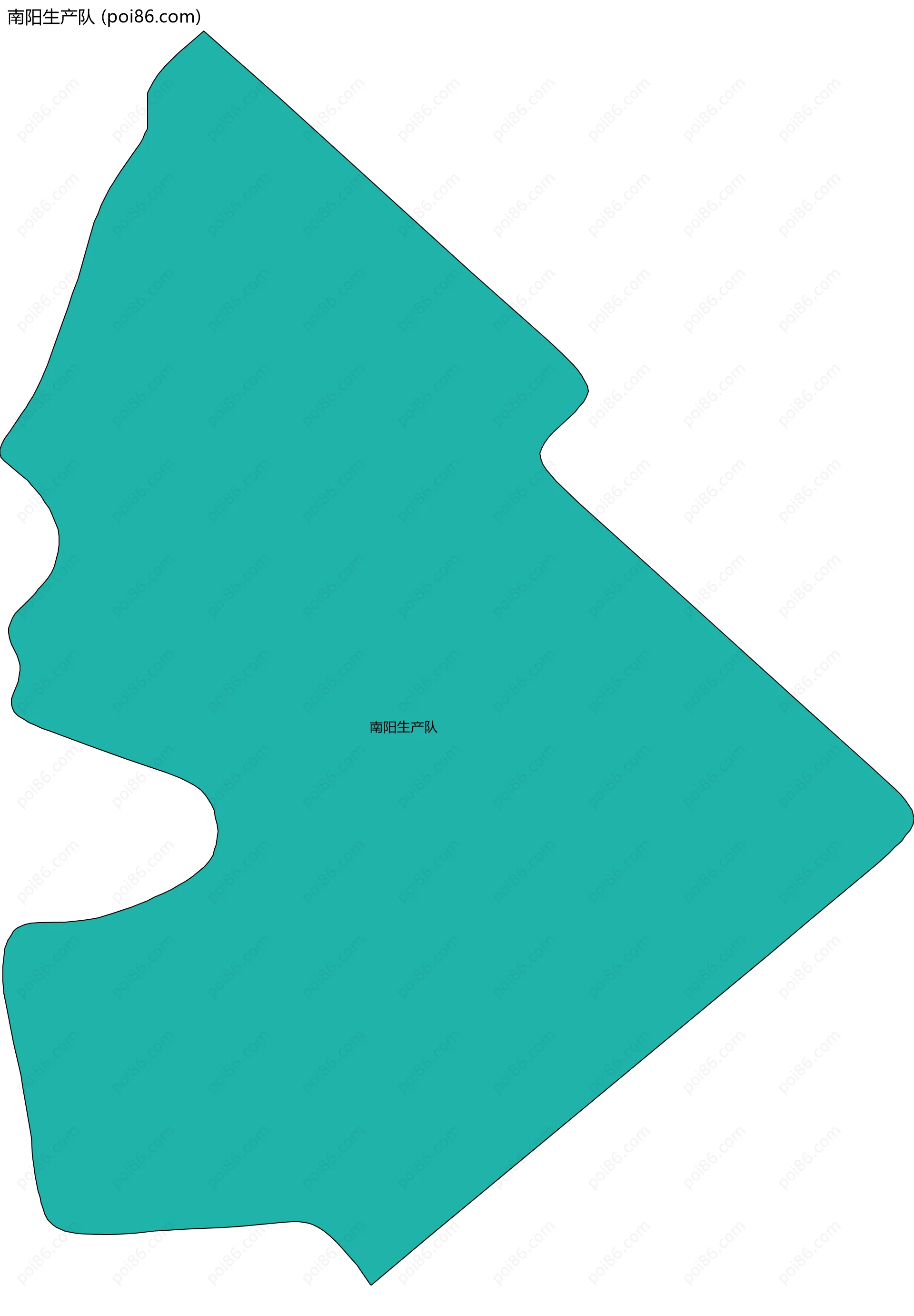 南阳生产队边界地图