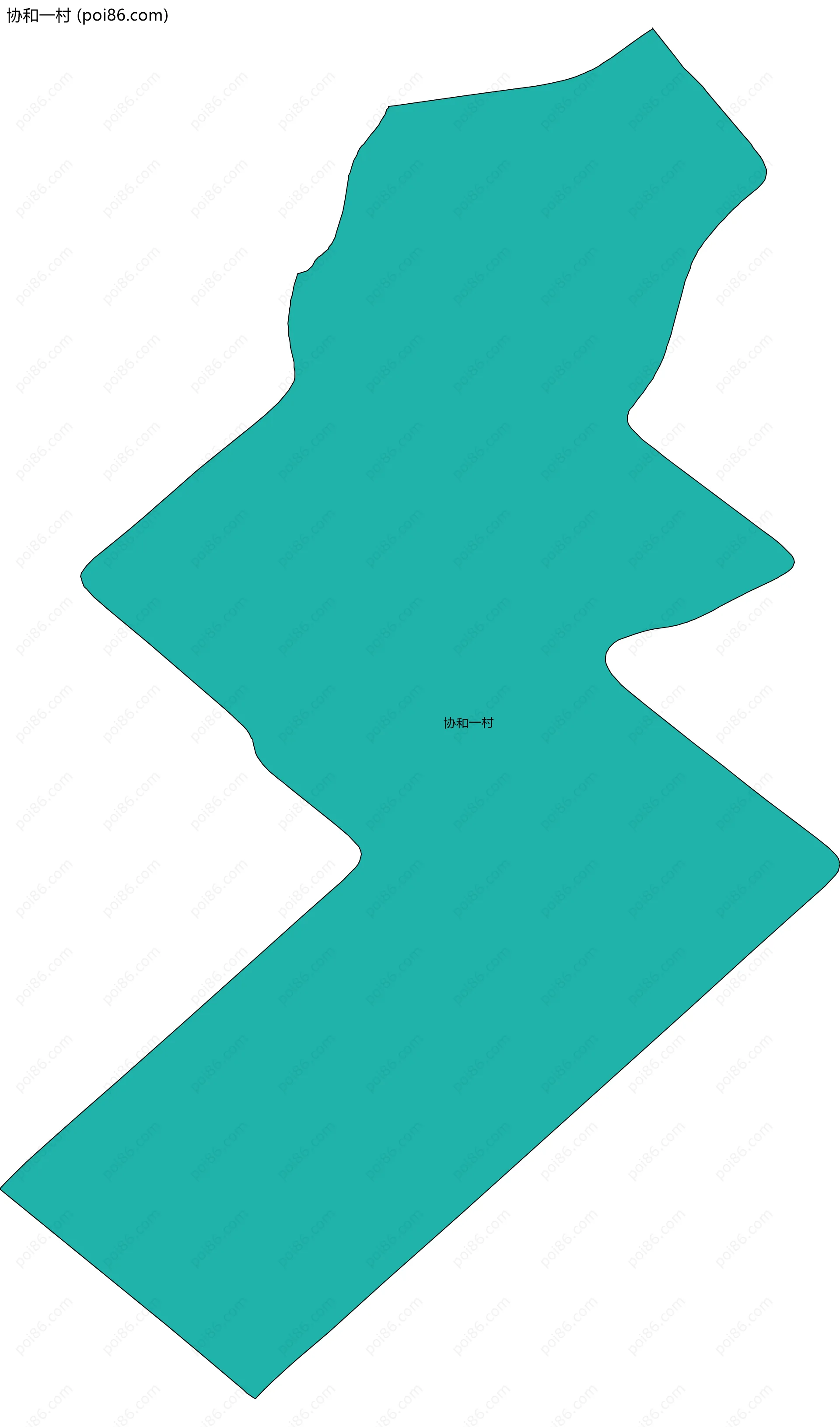 协和一村边界地图