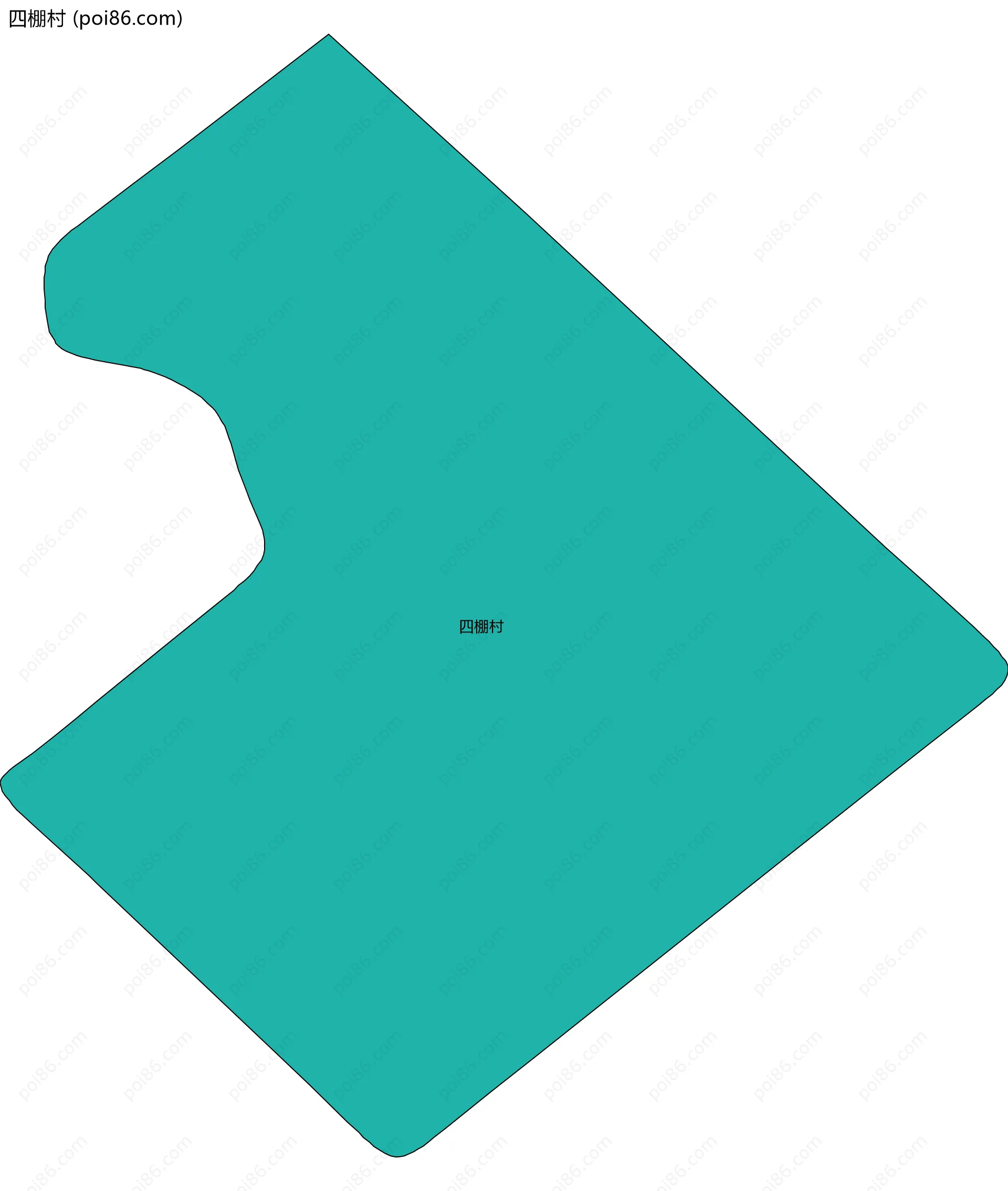 四棚村边界地图