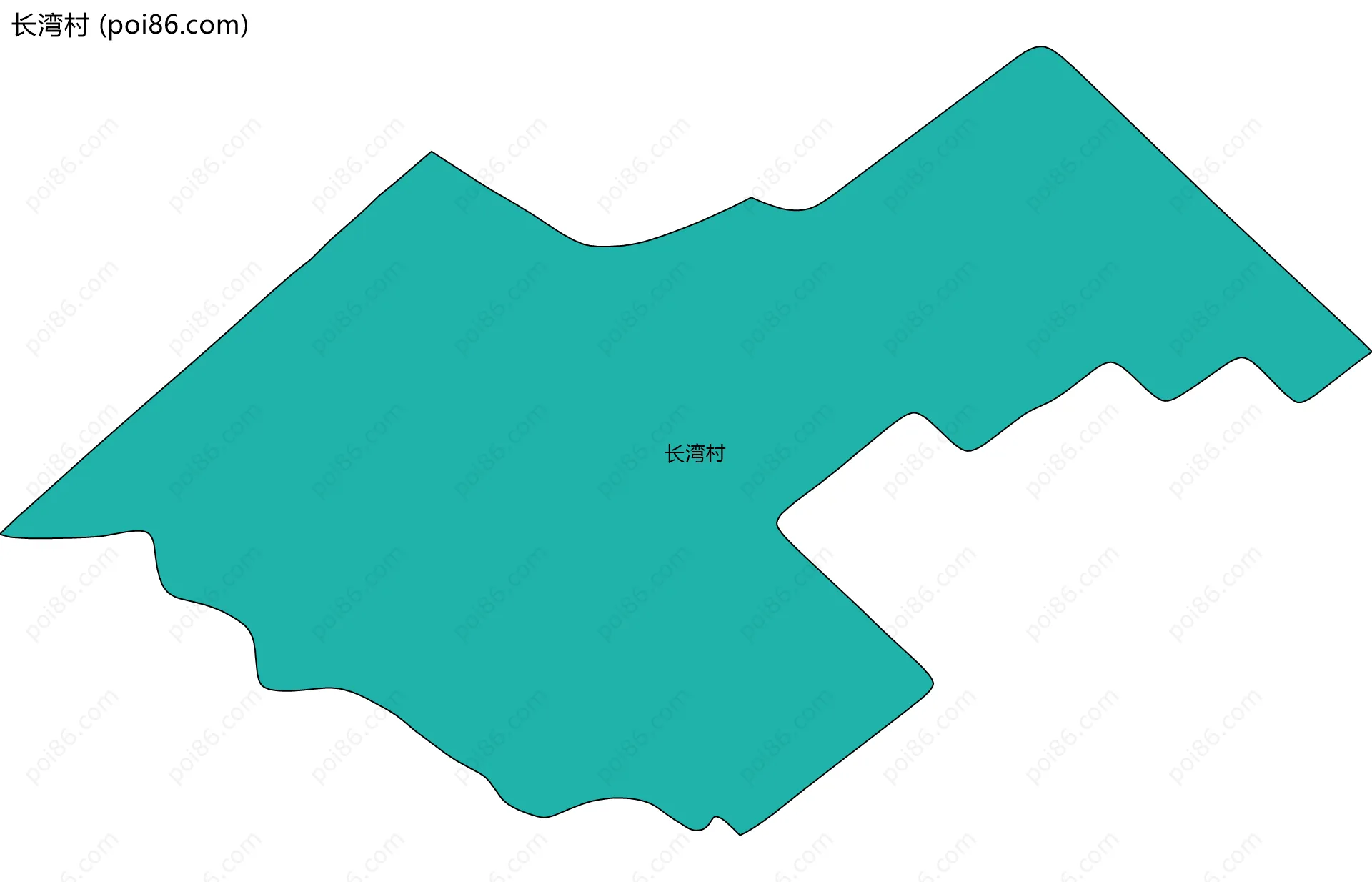 长湾村边界地图