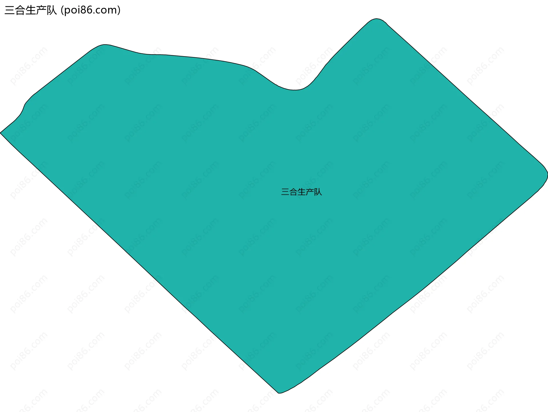 三合生产队边界地图