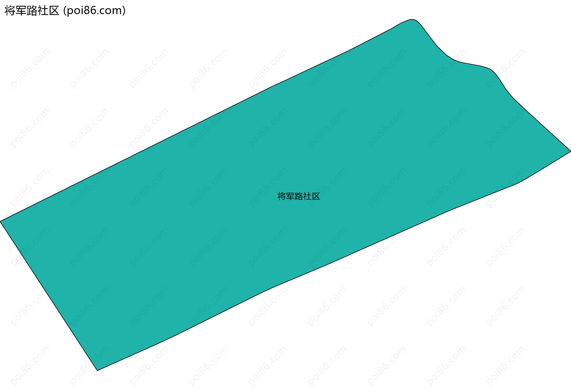 将军路社区边界地图